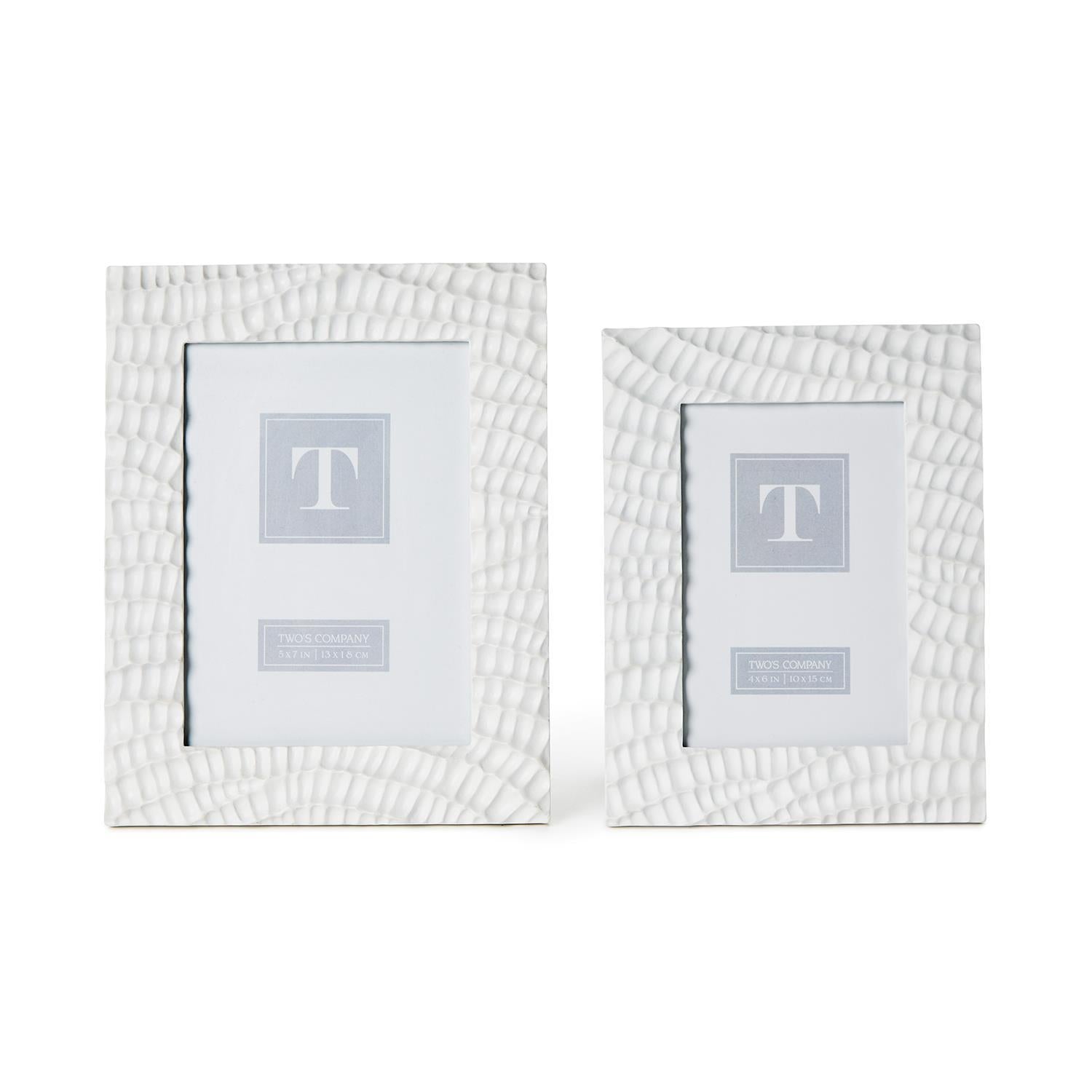 White Coral Reef Photo Frame Set of 2