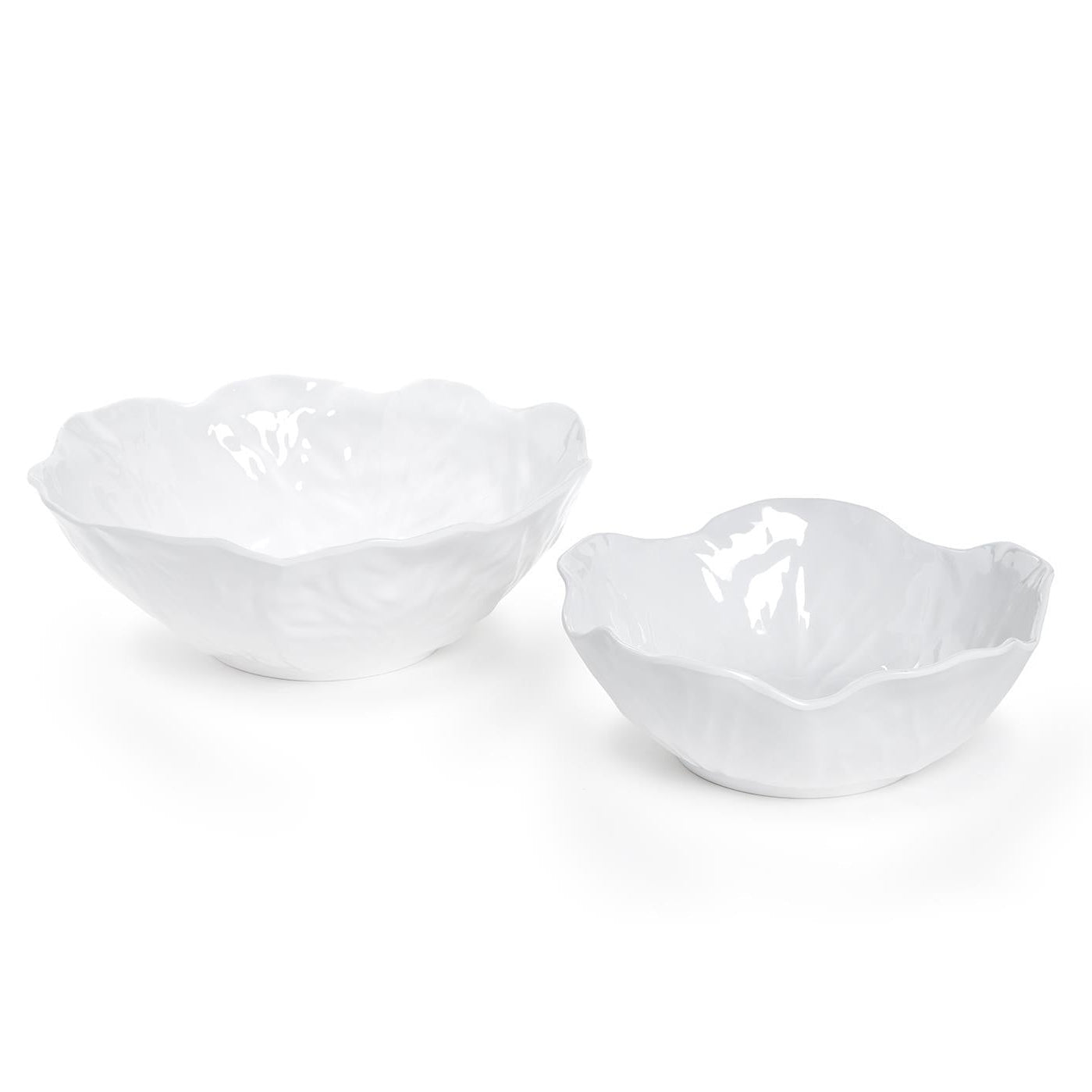 Cabbage Patterned Serving Bowl Set of 2