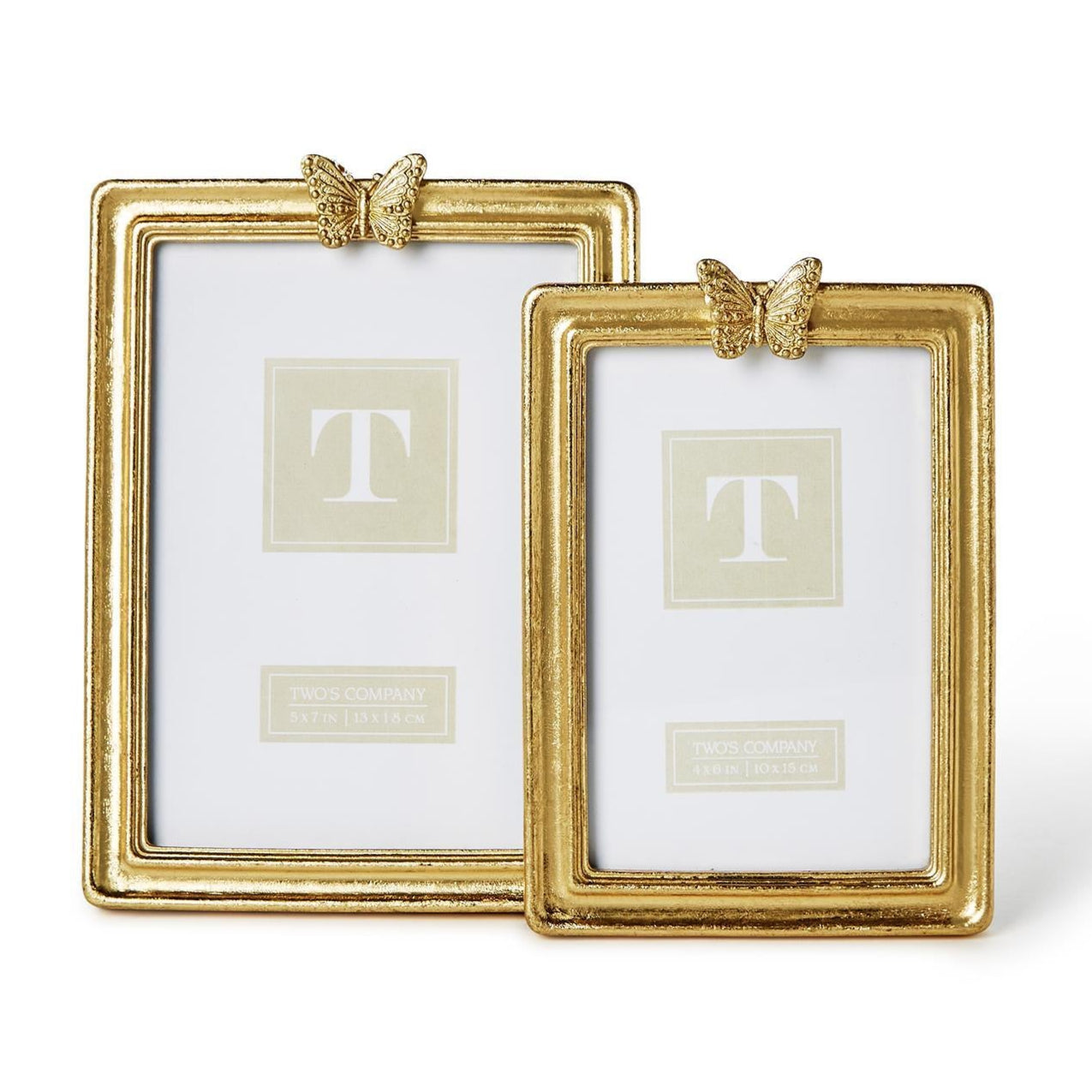 Golden Butterfly Photo Frame Set of 2