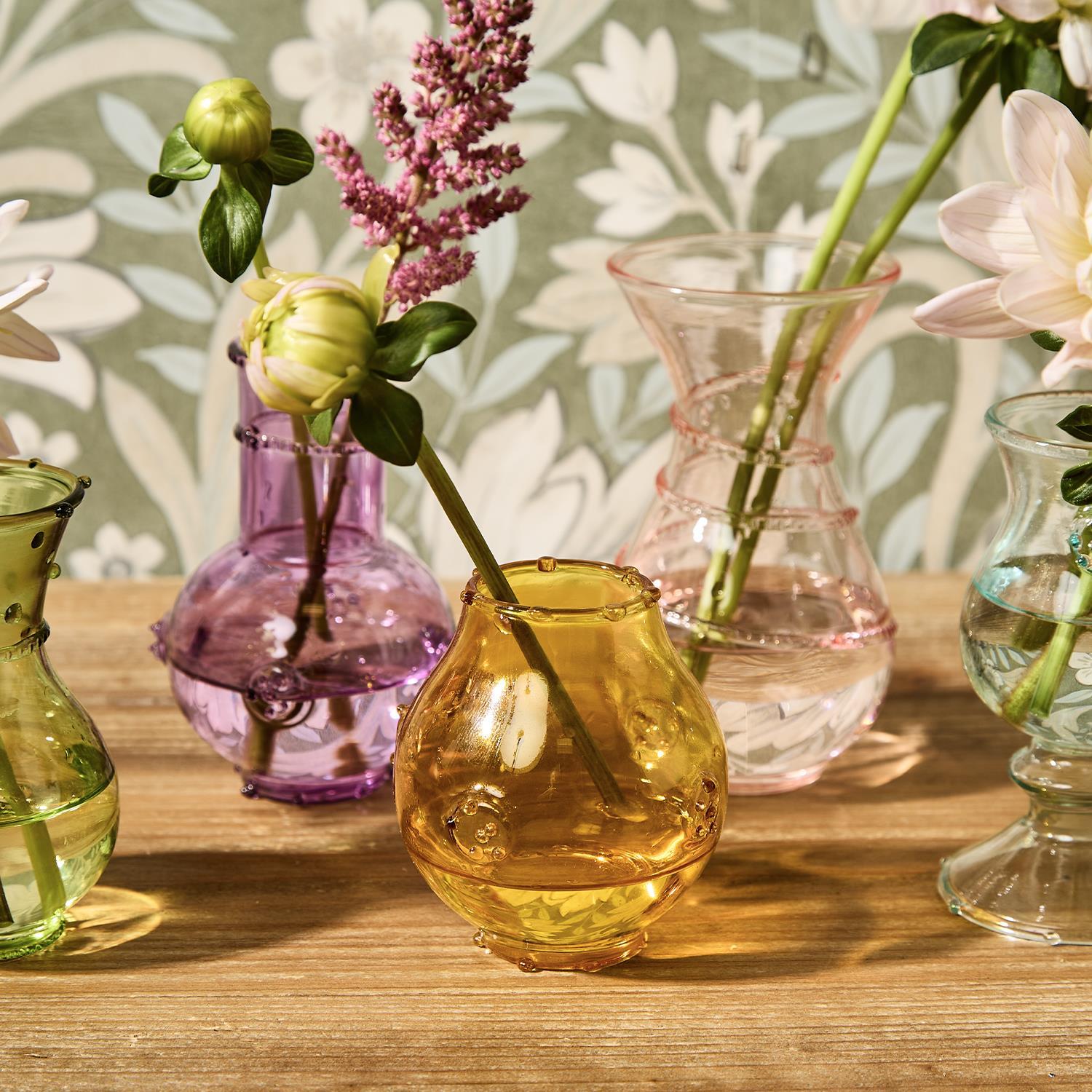 Verre Hand-Blown Bud Vase Set of 5
