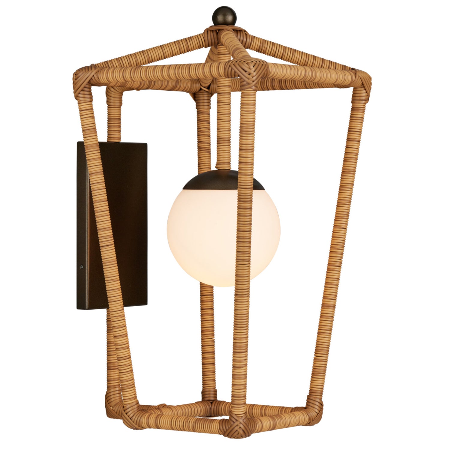 Currey & Co Denison Natural Small Outdoor Wall Sconce