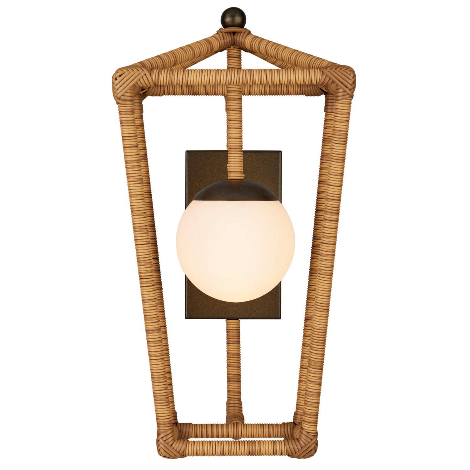 Currey & Co Denison Natural Small Outdoor Wall Sconce
