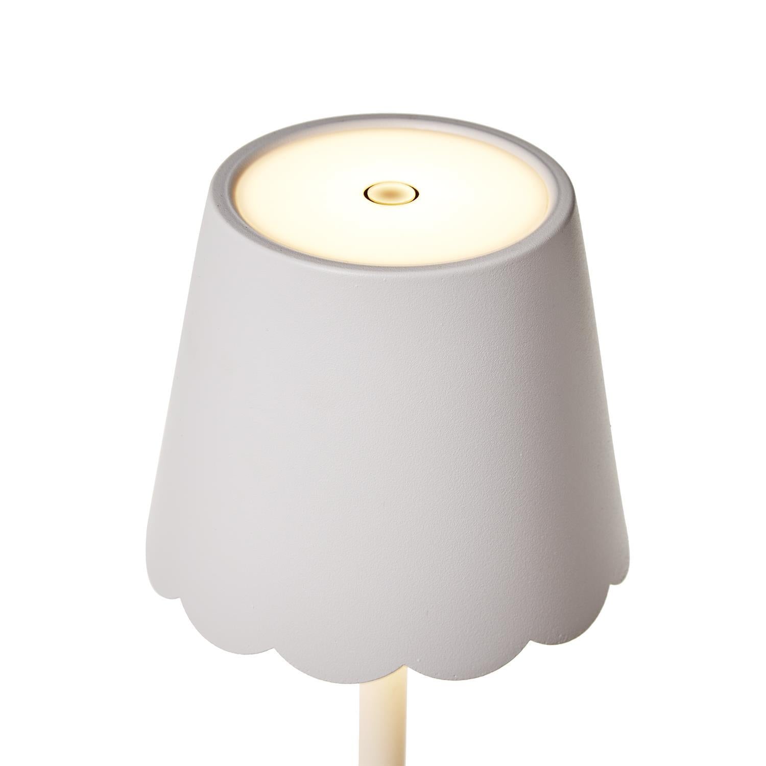 Scallop LED Portable Cordless Table Lamp