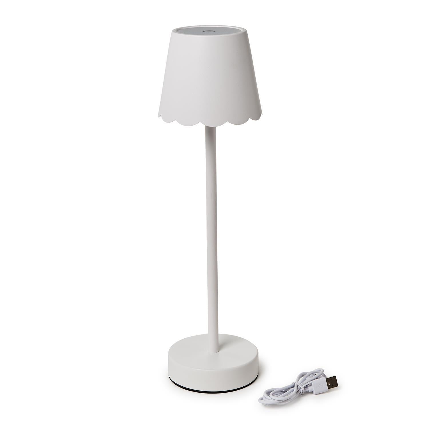 Scallop LED Portable Cordless Table Lamp