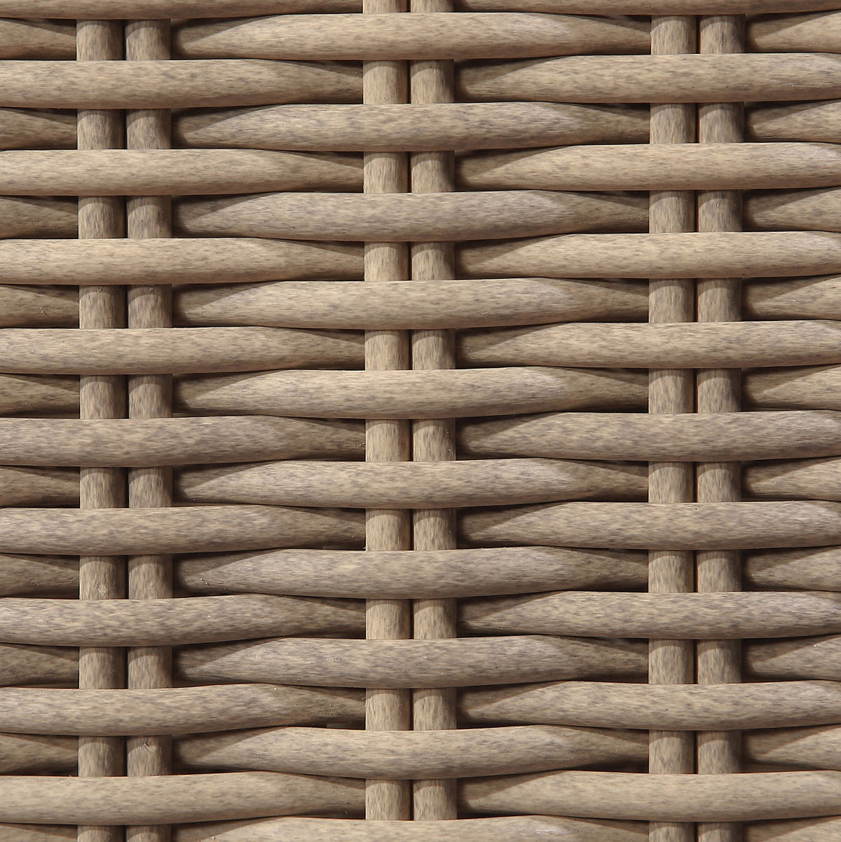 Seacrest Beige Olefin Water Resistant Fabric And Wicker Outdoor Patio Armless Chair