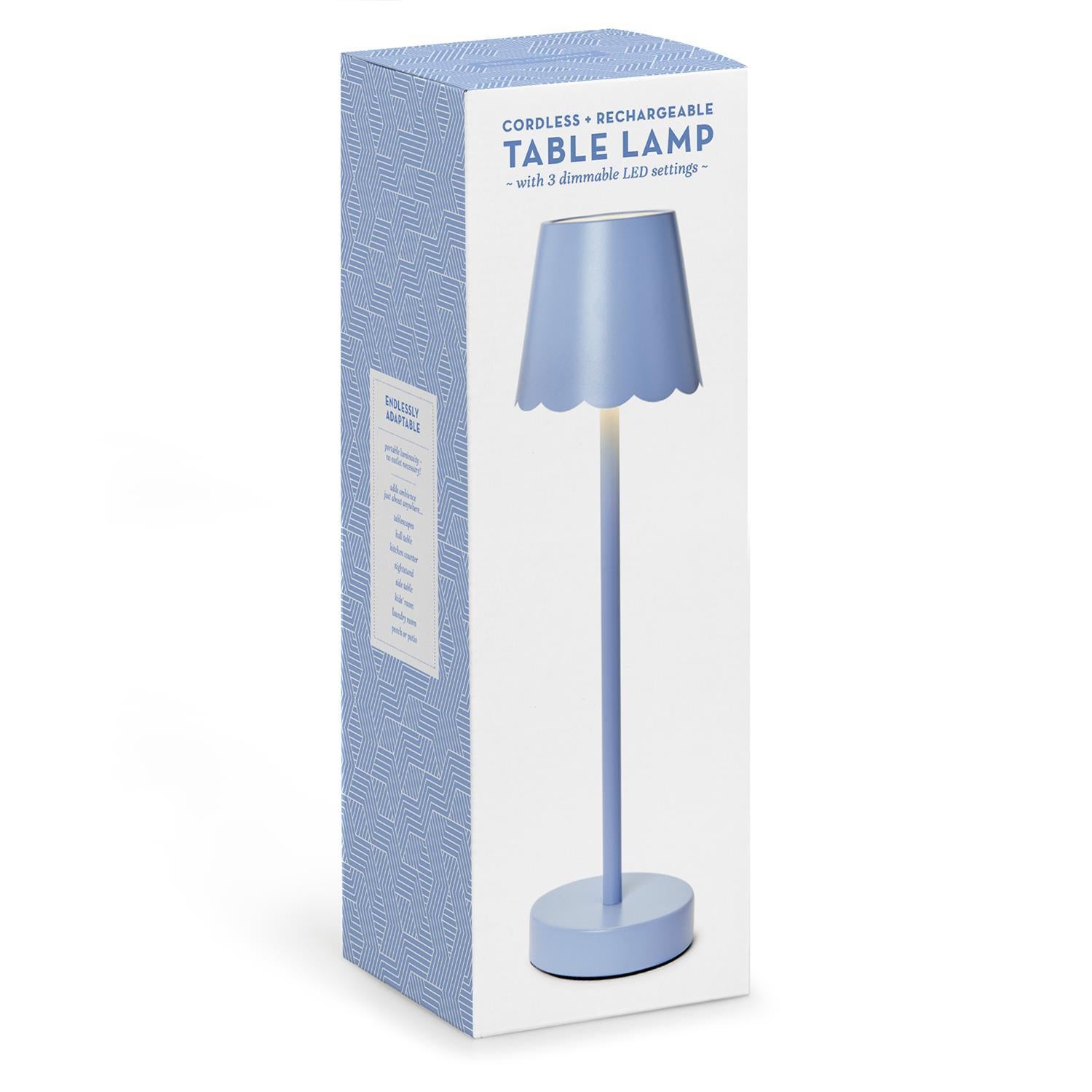 Scallop LED Portable Cordless Table Lamp