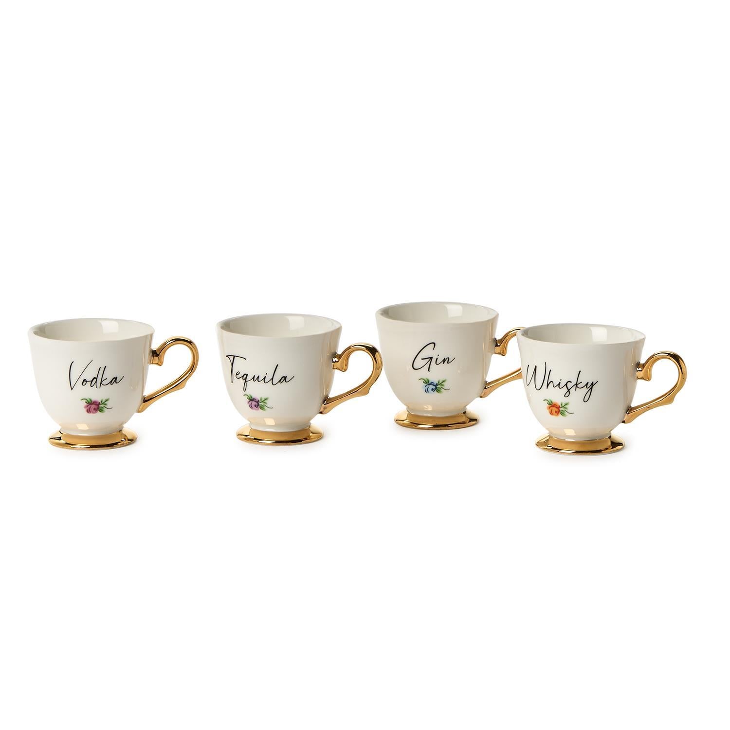 Teacup Shot Glass Set of 4
