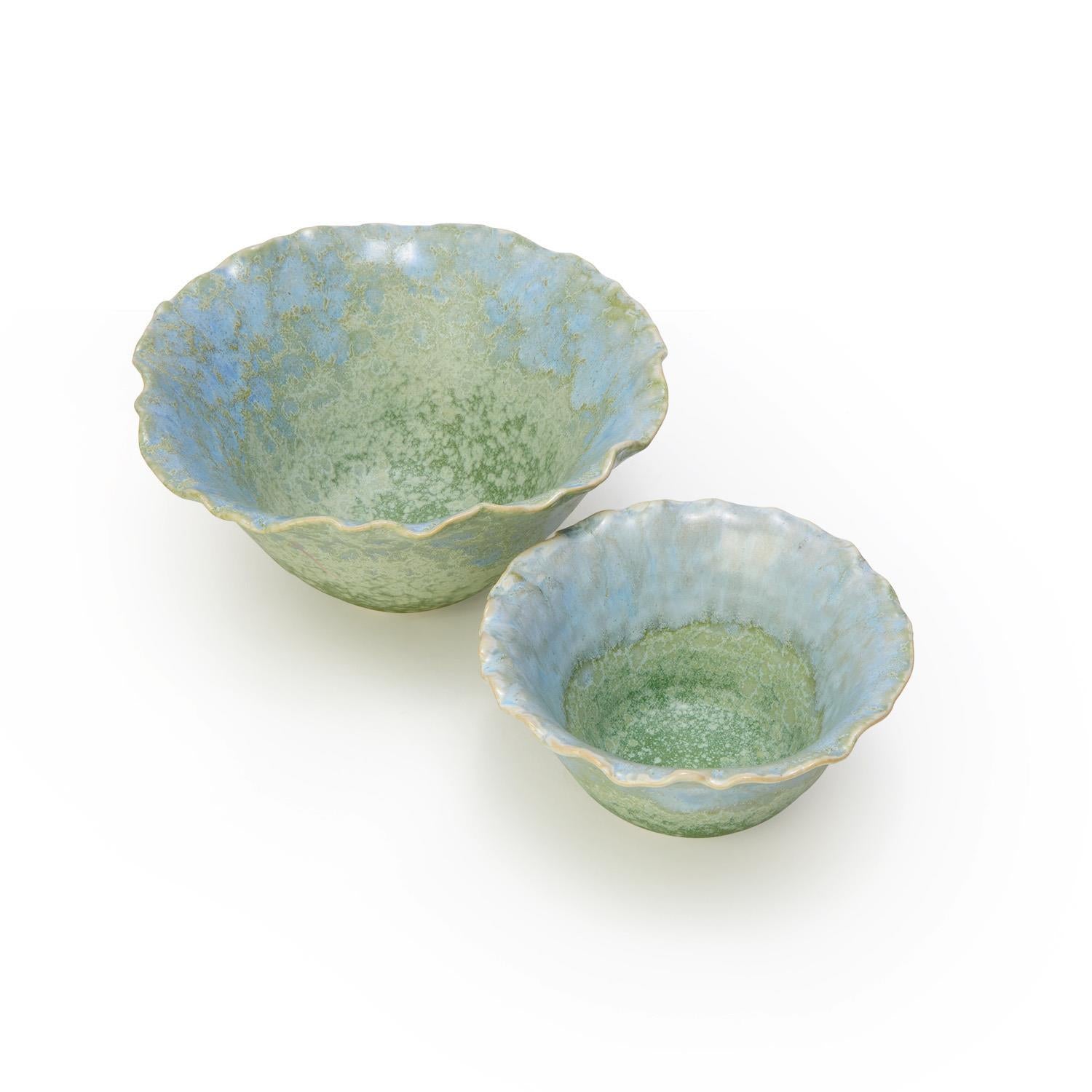 Artisanal Reactive Glaze Bowl Set of 2