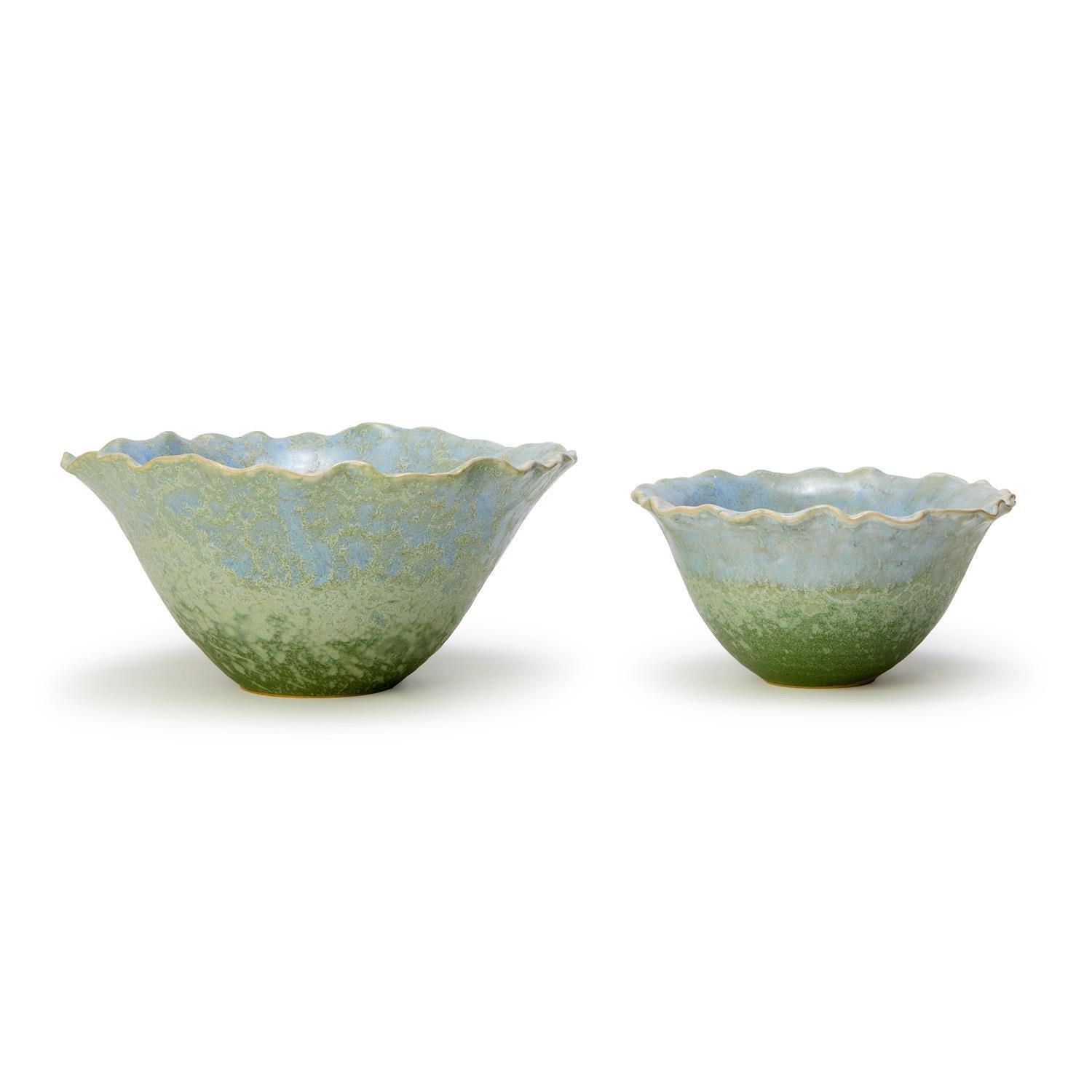 Artisanal Reactive Glaze Bowl Set of 2