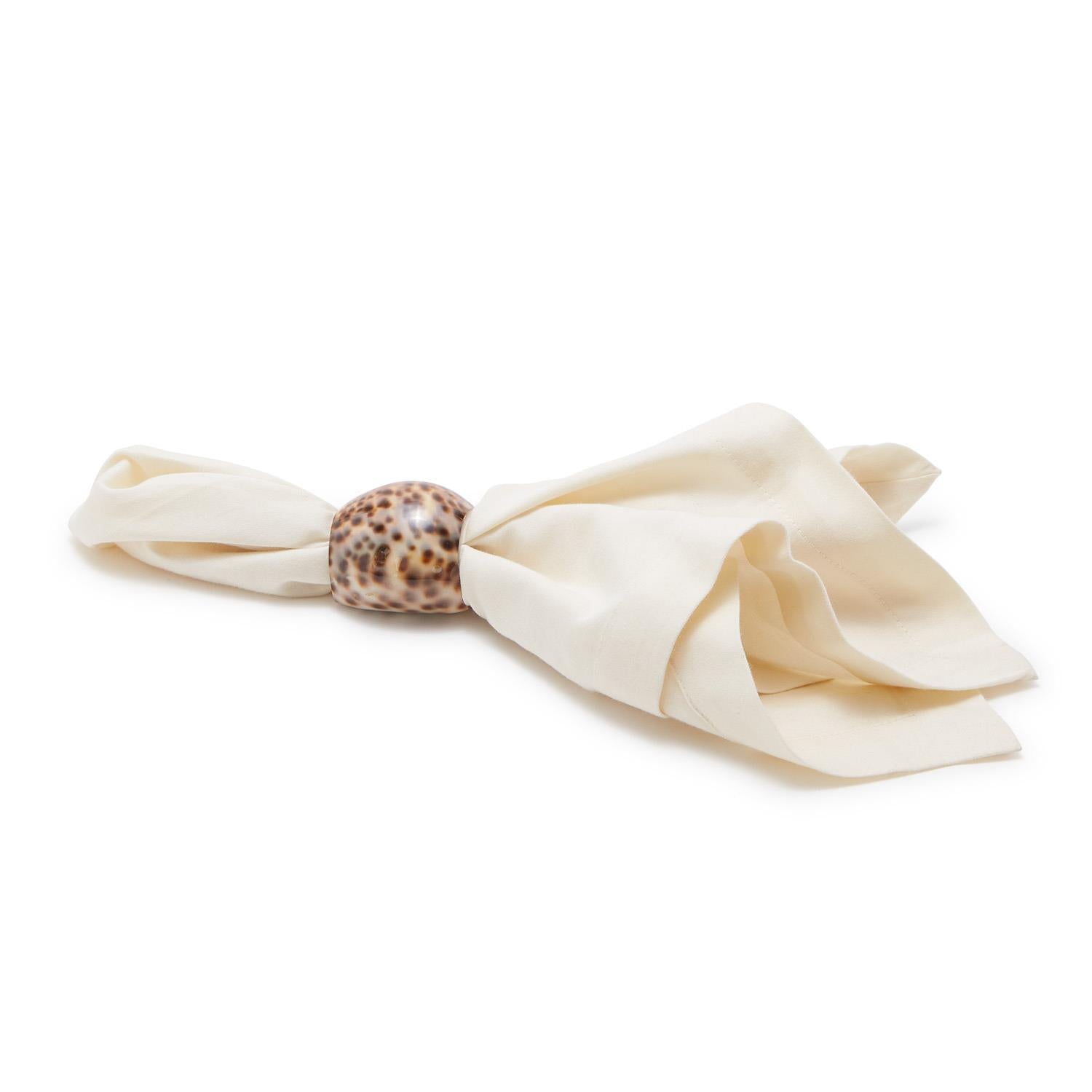 Tiger Cowrie Napkin Holder Set of 4