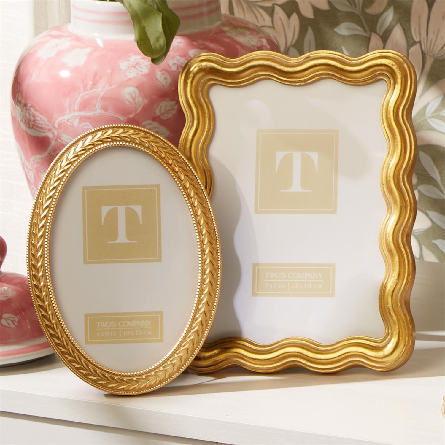 Triple Wave Photo Frame Set of 2