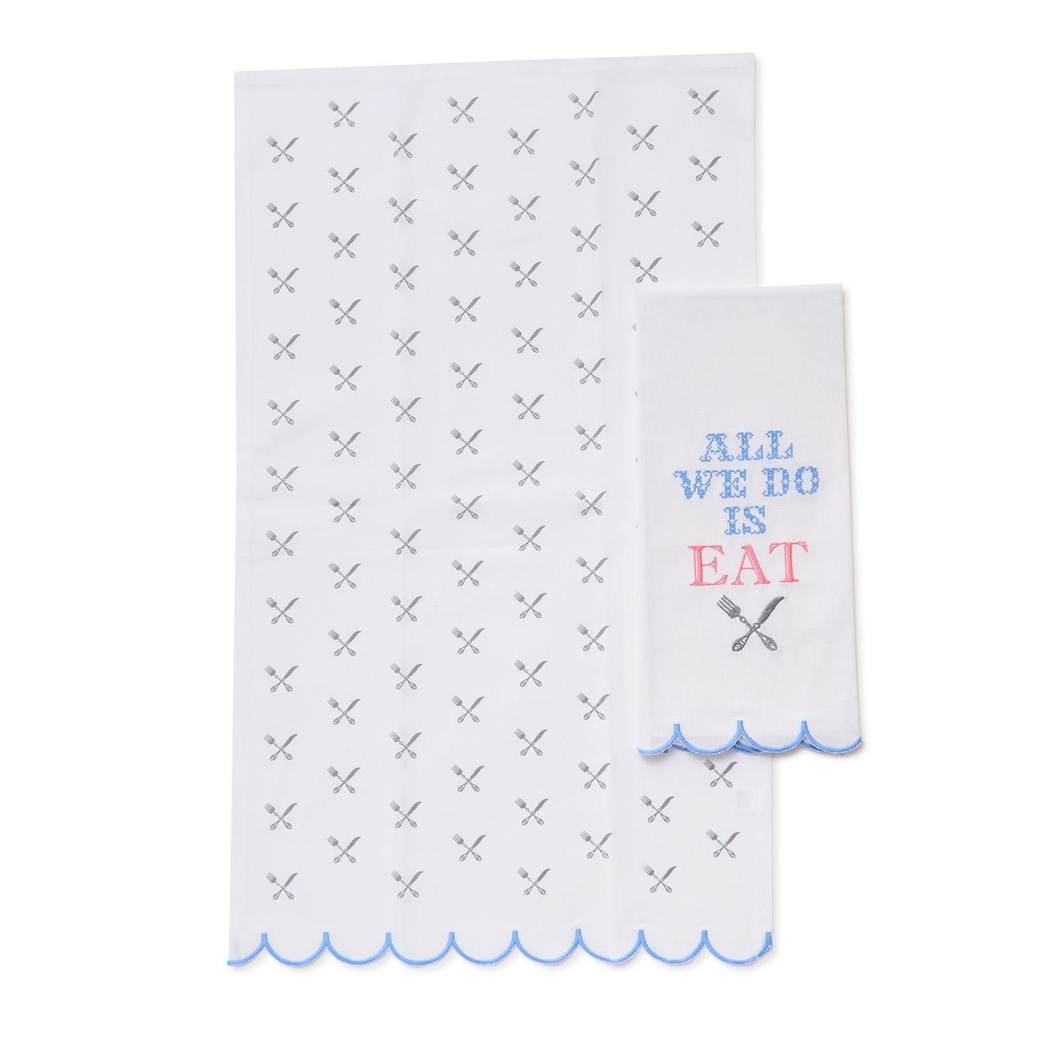 All We Do is Eat Towel Set of 2