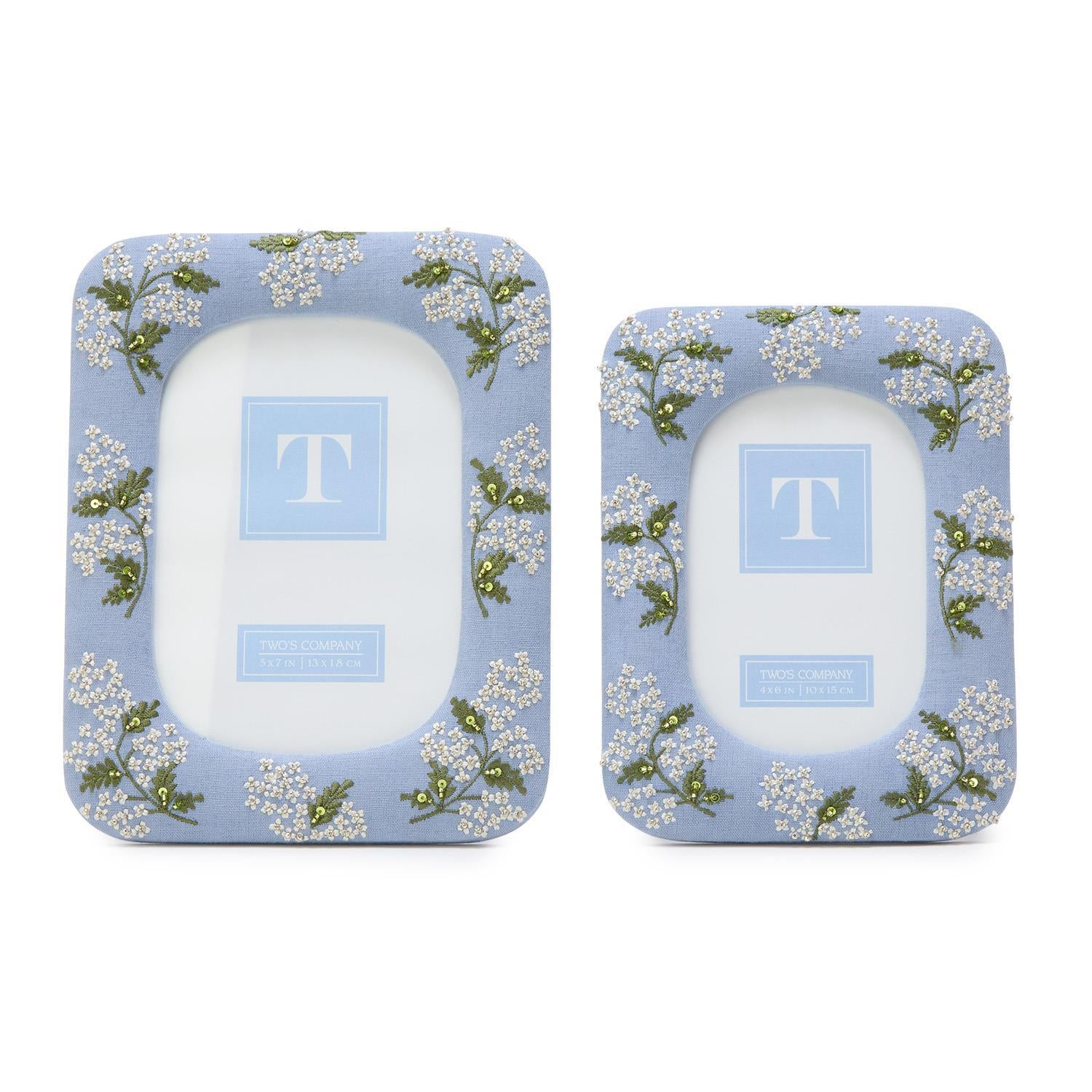 Hydrangea Photo Frame Set of 2