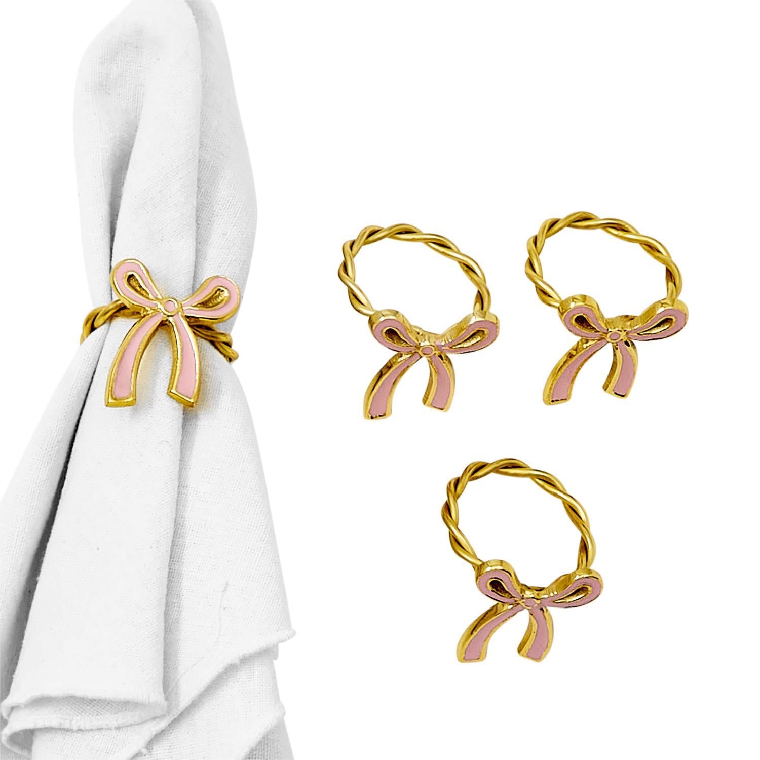 Bow Napkin Ring Set of 4