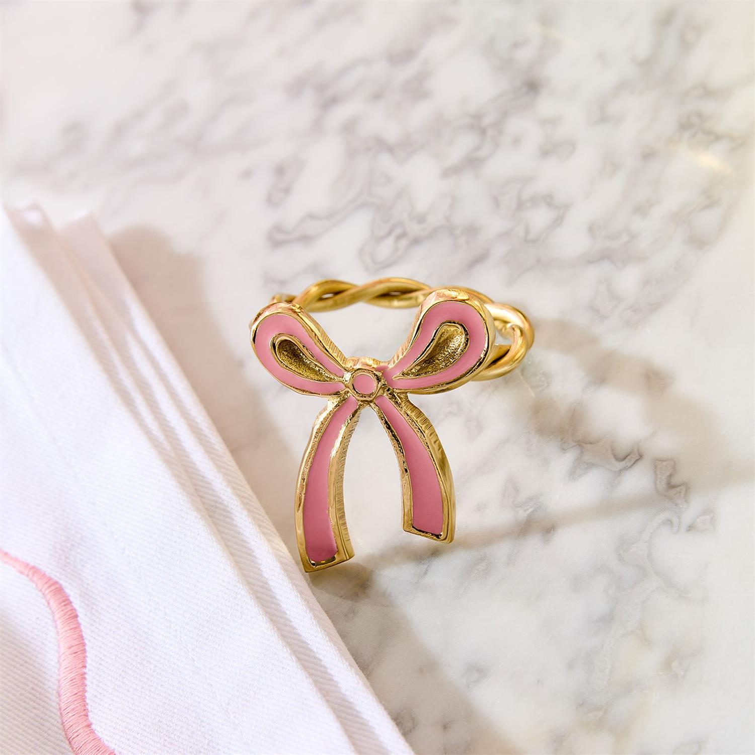Bow Napkin Ring Set of 4