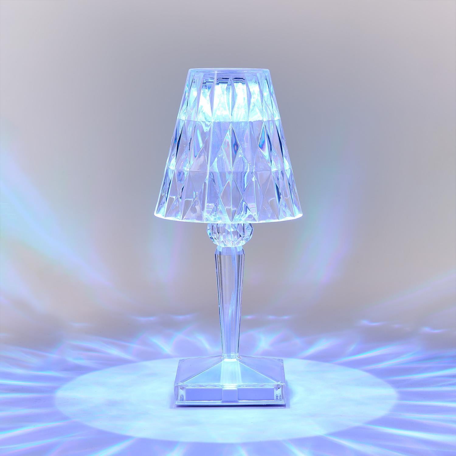 Color-Changing Crystal LED Portable Cordless Table Lamp
