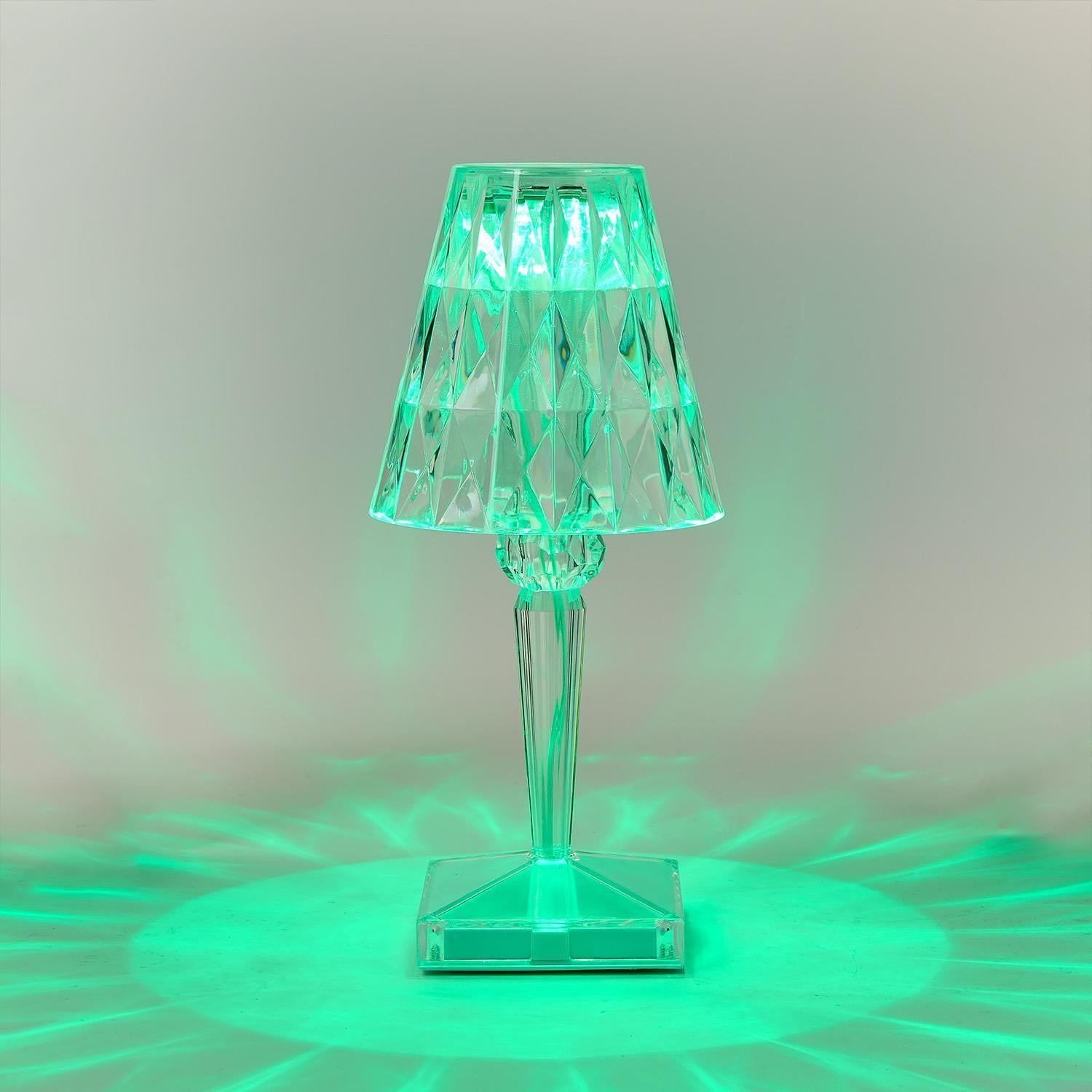 Color-Changing Crystal LED Portable Cordless Table Lamp