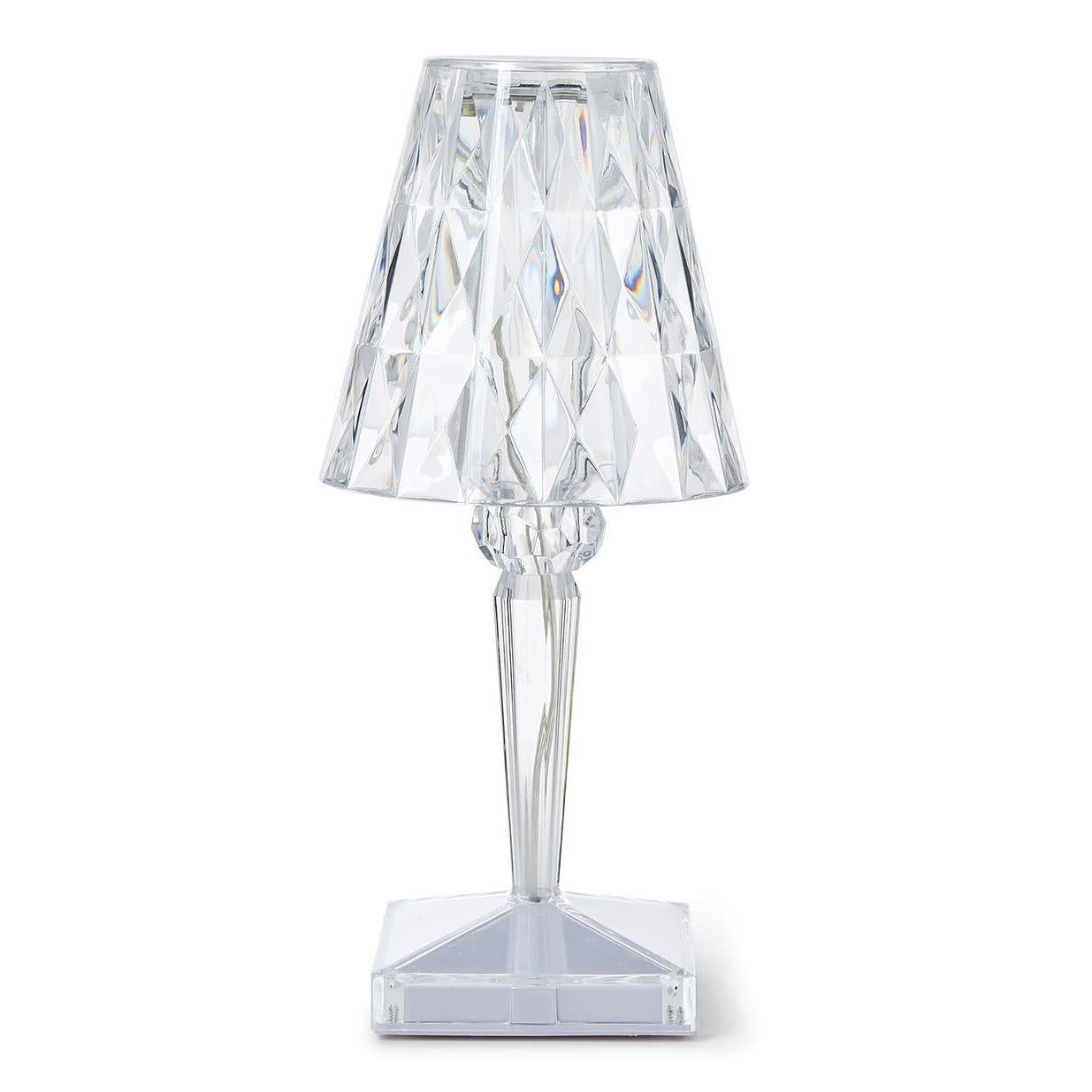 Color-Changing Crystal LED Portable Cordless Table Lamp