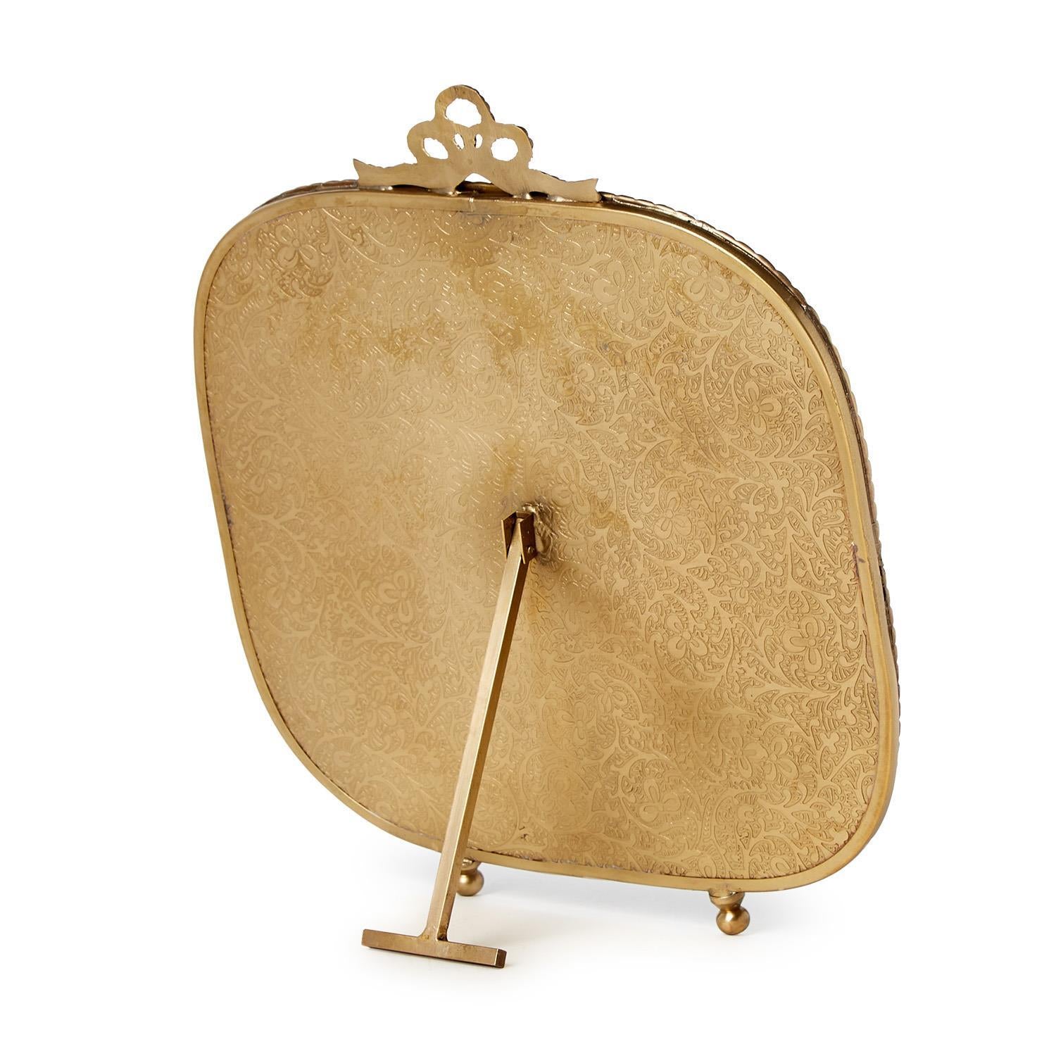 Antique Gold Finish Vanity Table Mirror