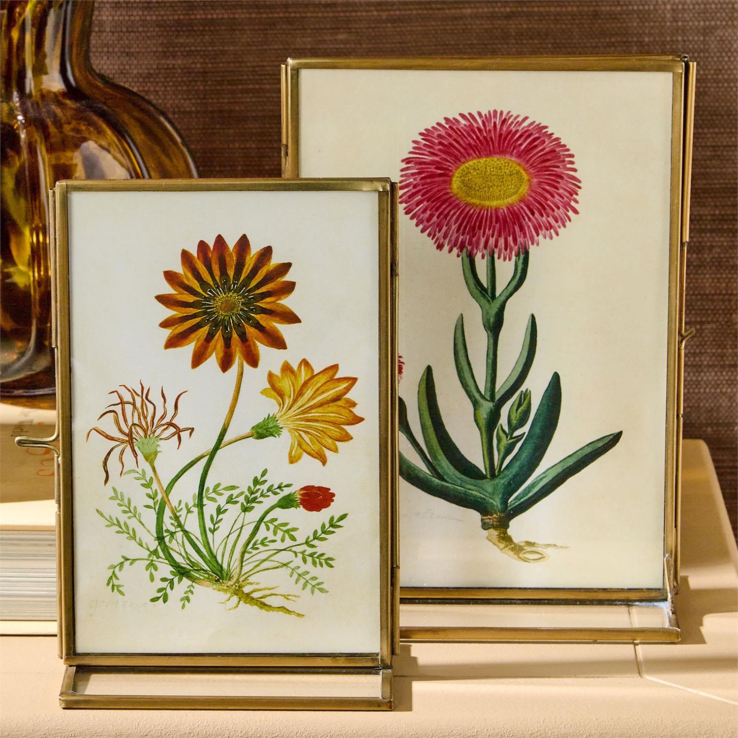 Double Sided Metal Photo Frame Set of 2