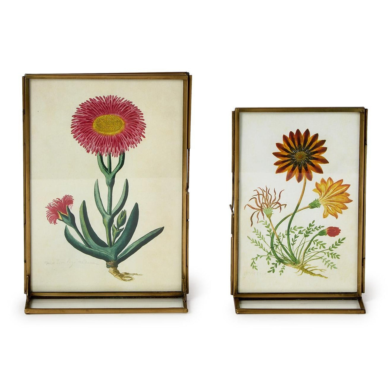 Double Sided Metal Photo Frame Set of 2