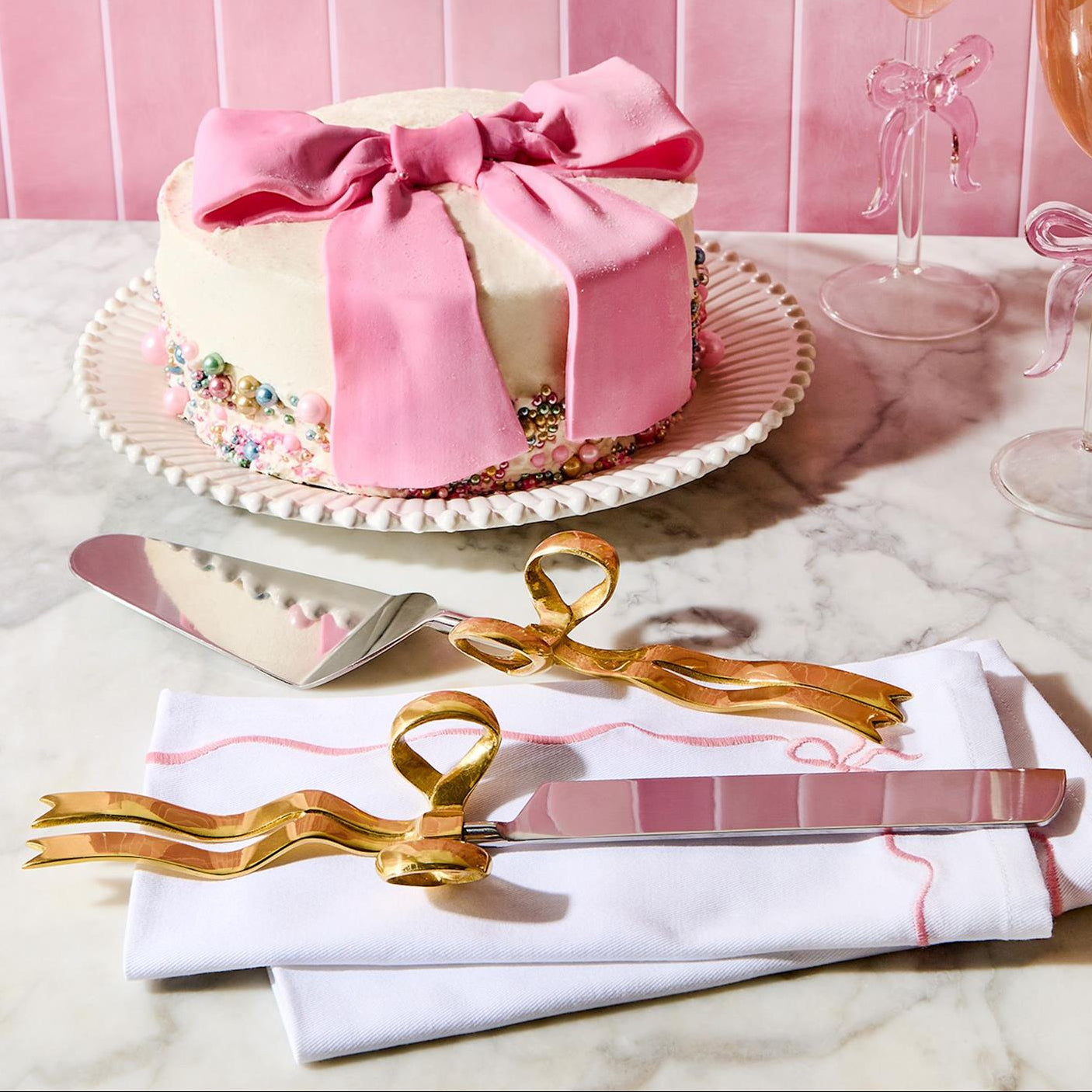 Bow Appetit Cake Server Set of 2