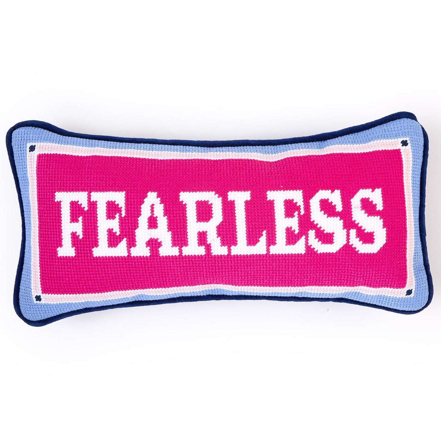 Fearless Needlepoint PIllow