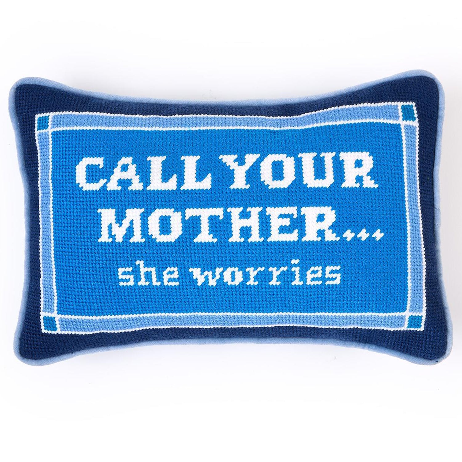 Call Your Mother Needlepoint Pillow
