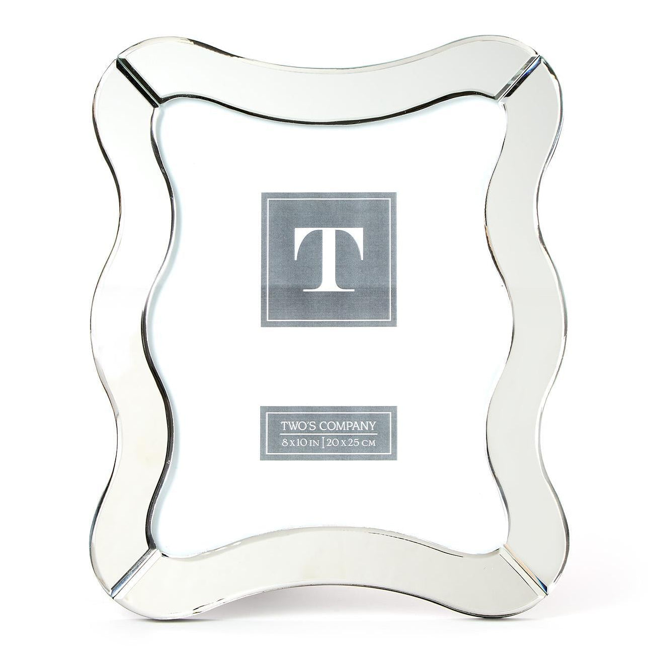 Scalloped Cut Mirror Photo Frame