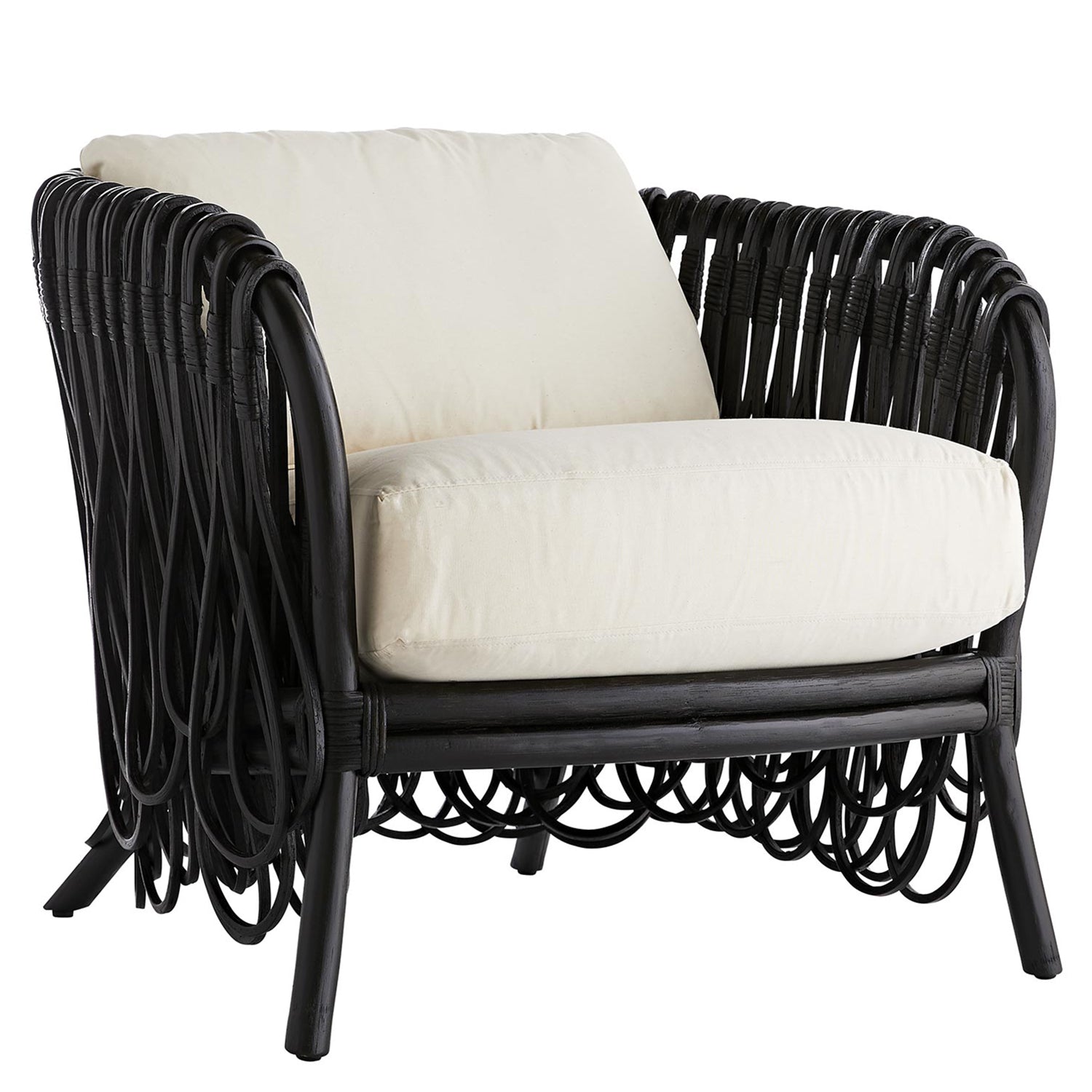 Arteriors Strata Muslin Lounge Chair