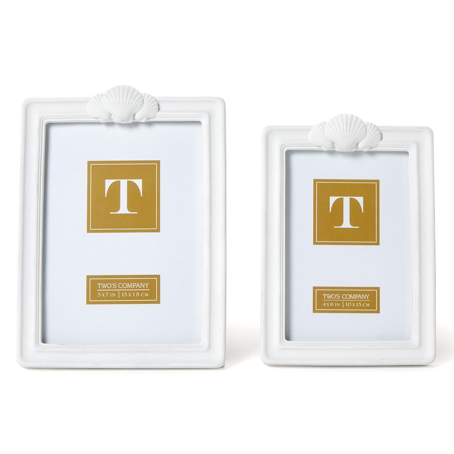 Single Shell Picture Frame Set of 2