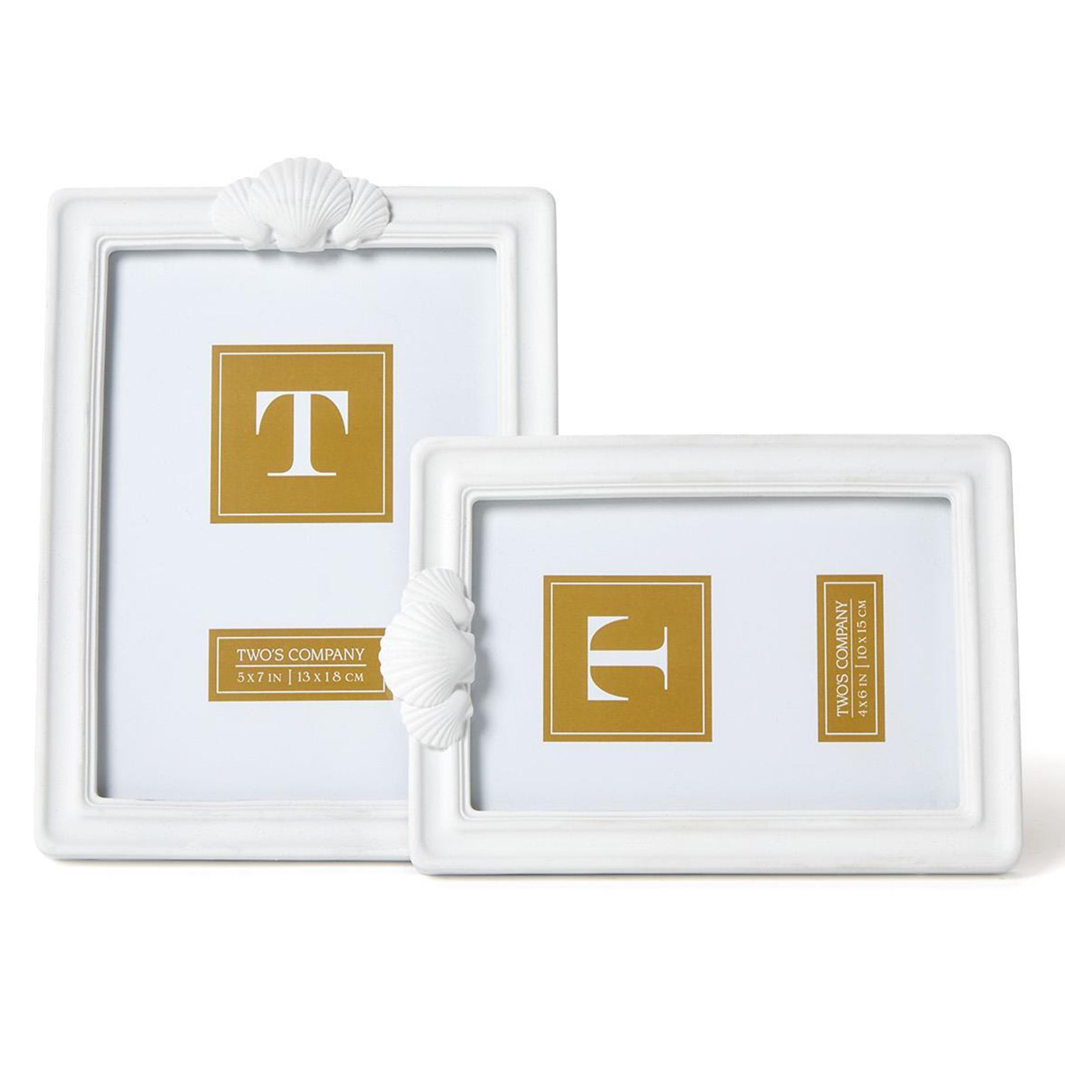 Single Shell Picture Frame Set of 2
