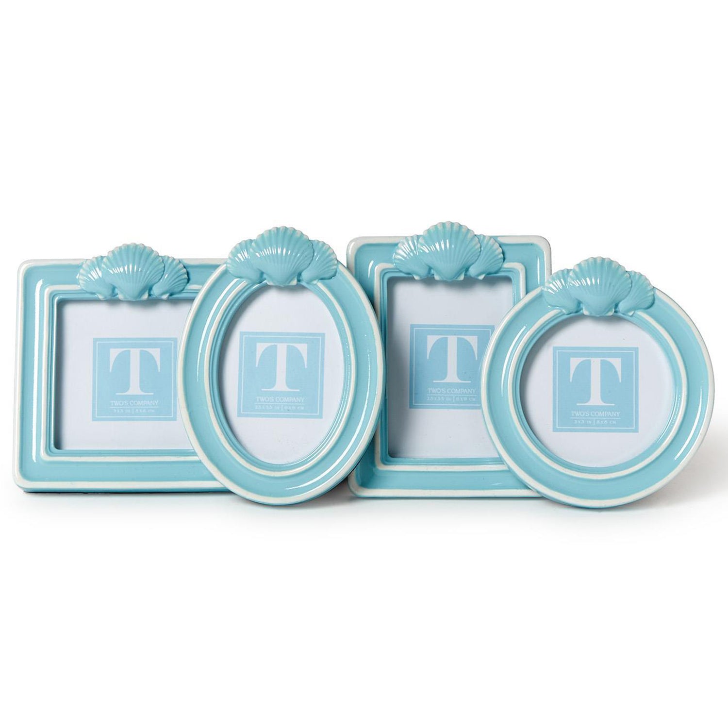 Blue Shell Photo Frame Set of 4