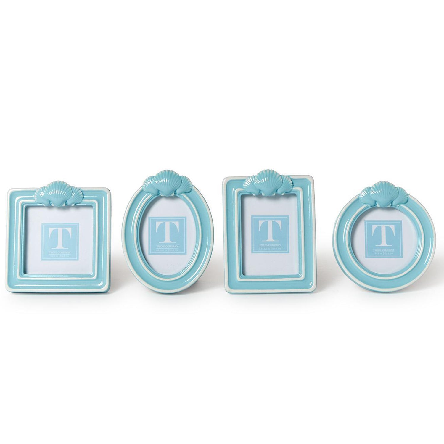 Blue Shell Photo Frame Set of 4