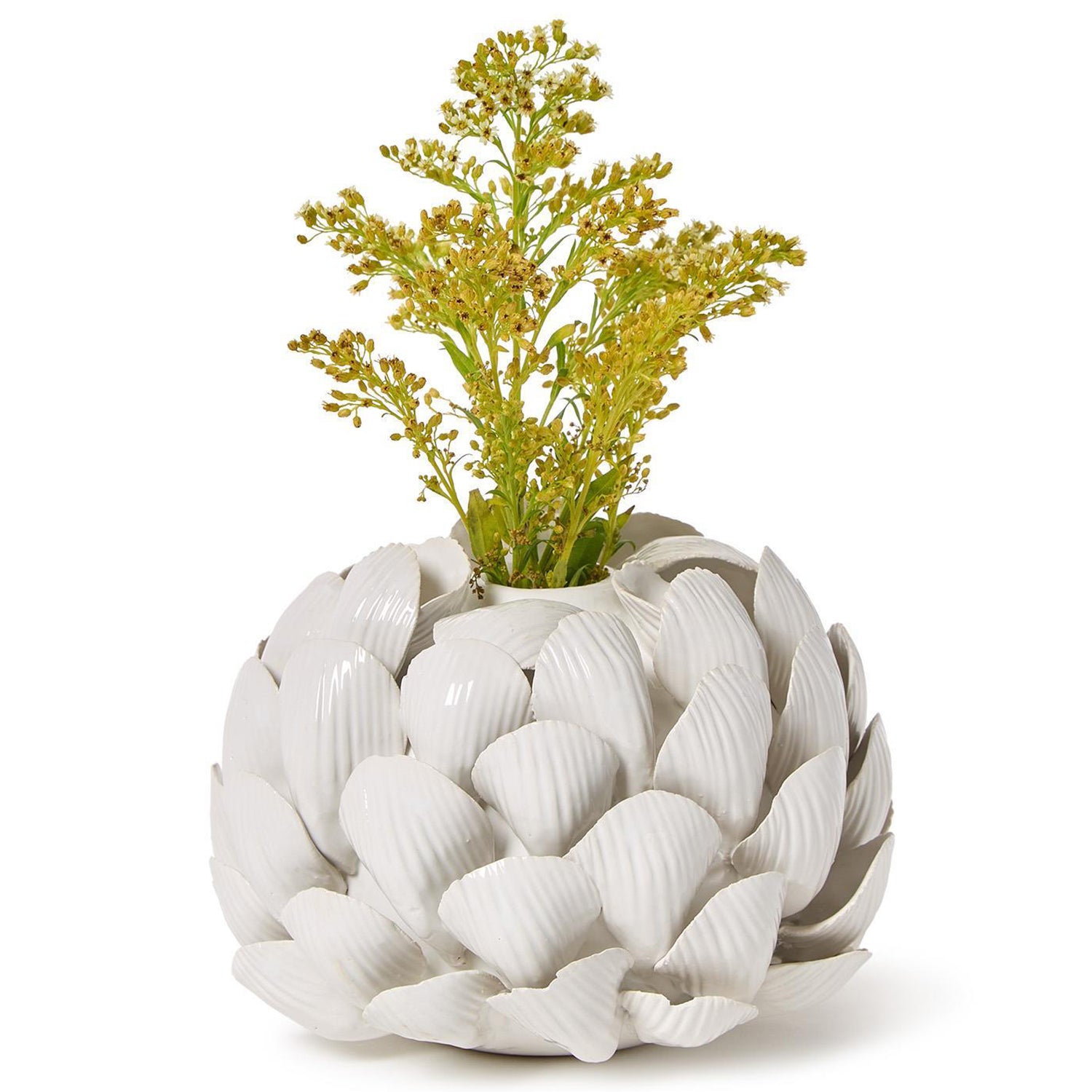 Sea Shell Bud Vases/Taper Candleholder Set of 2