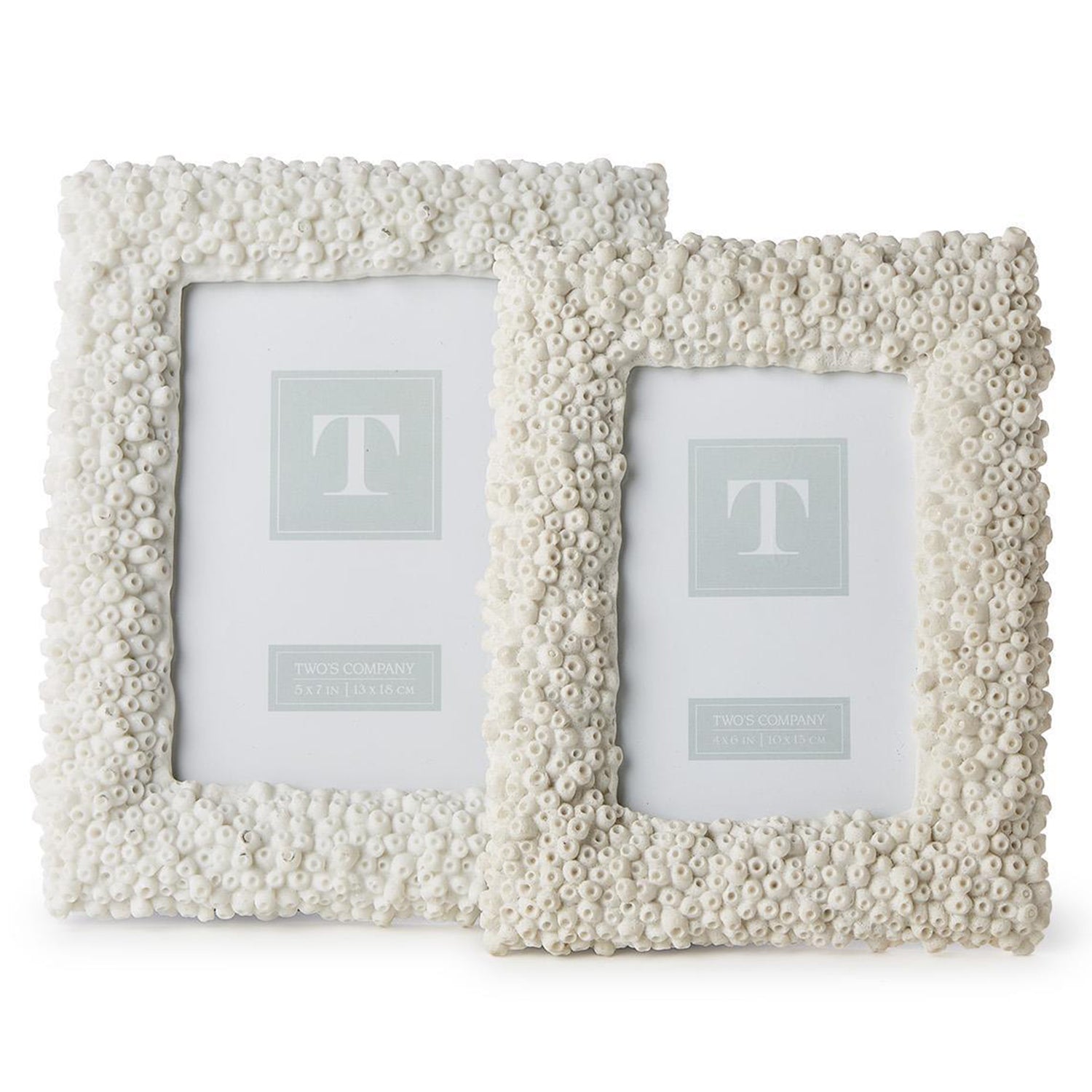White Coral Frame Set of 2