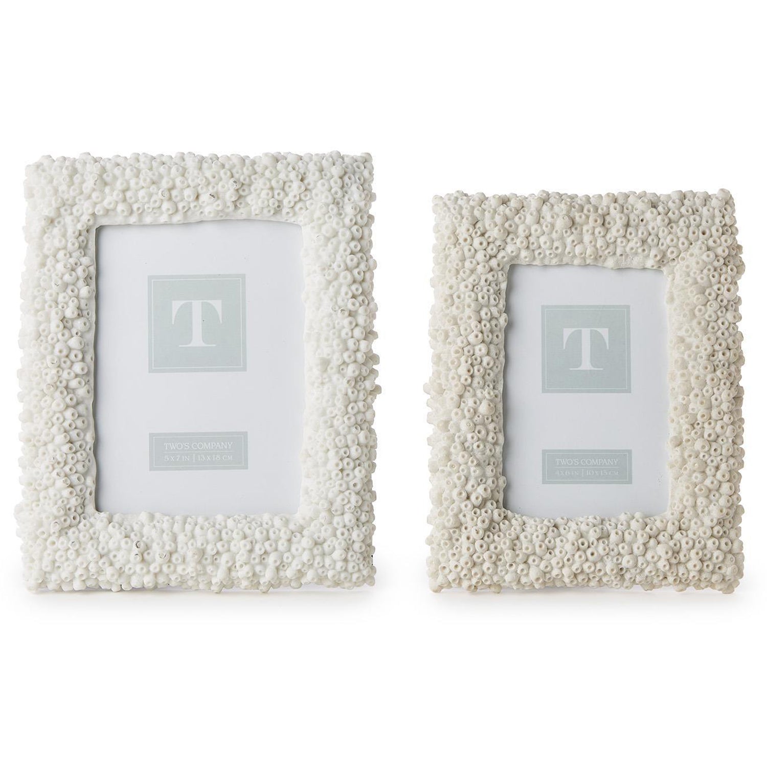 White Coral Frame Set of 2