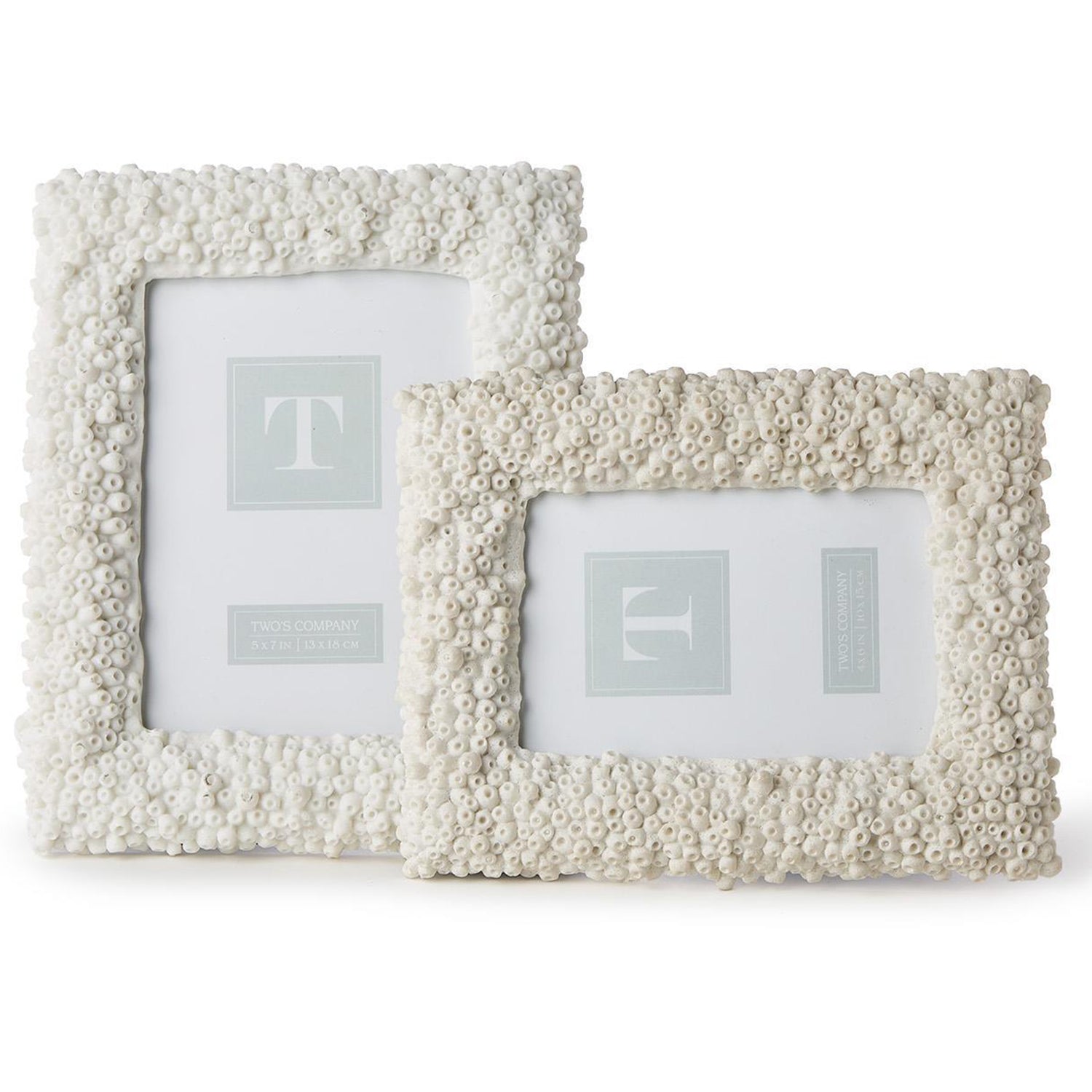 White Coral Frame Set of 2