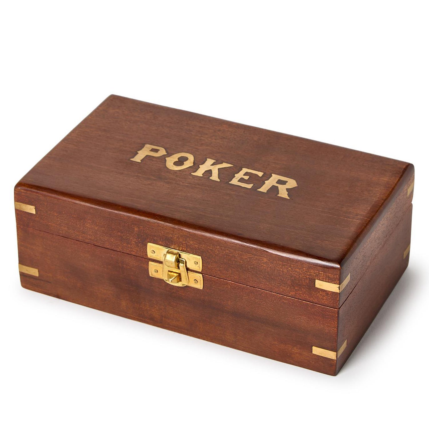 The Turf Club Poker Set in Hand-Crafted Wooden Box