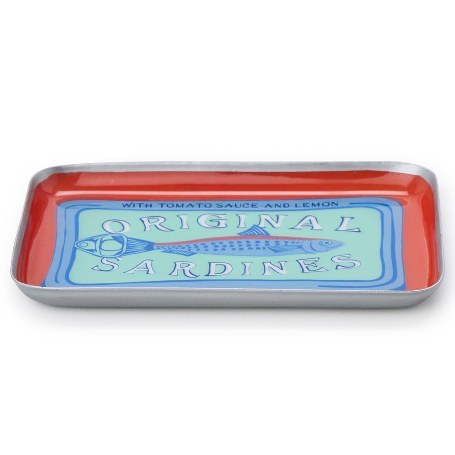 Sardines Metal Trinket/Desk Tray Set of 4