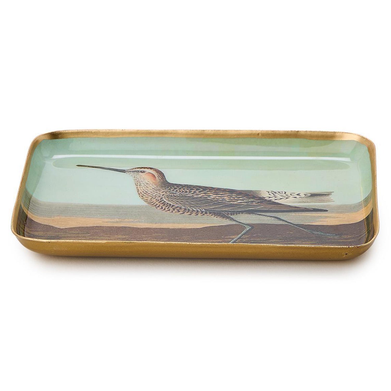 Sea Bird Metal Trinket/Desk Tray Set of 4
