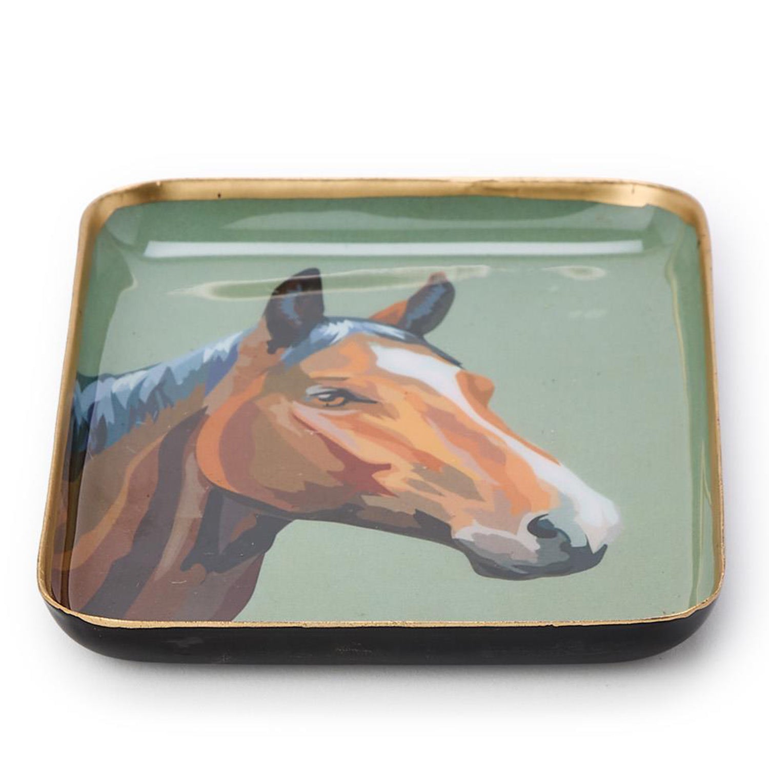 Horse Country Metal Trinket/Desk Tray Set of 3