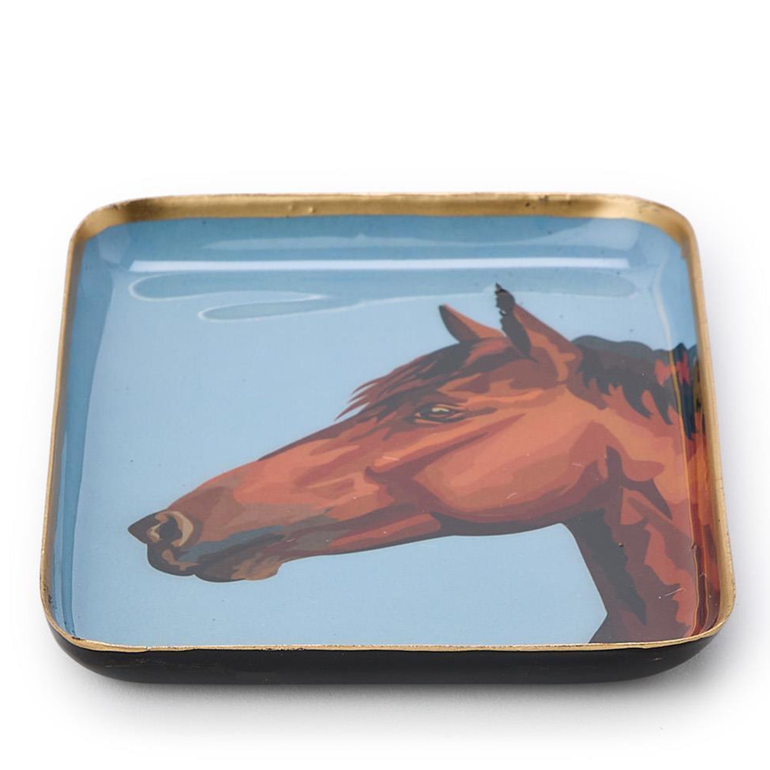 Horse Country Metal Trinket/Desk Tray Set of 3