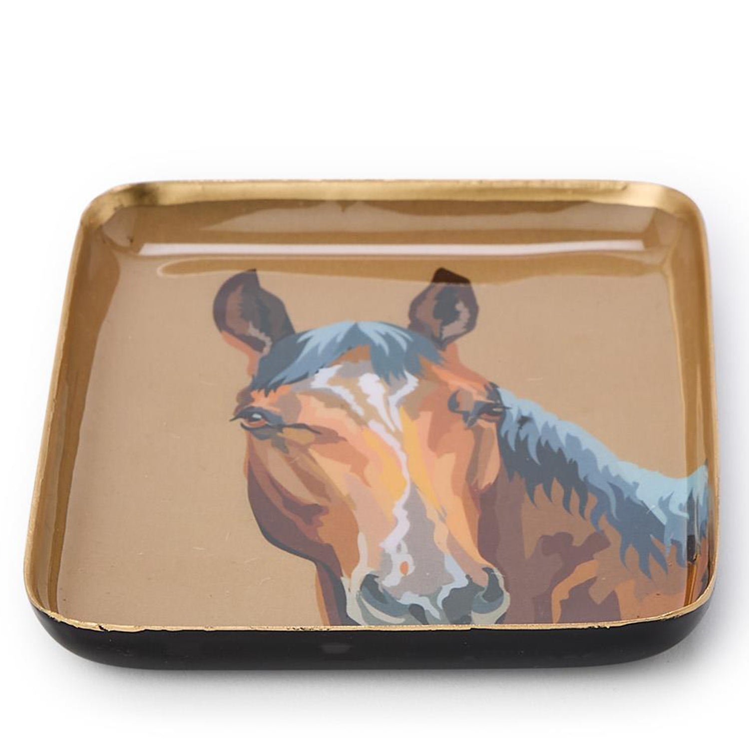 Horse Country Metal Trinket/Desk Tray Set of 3