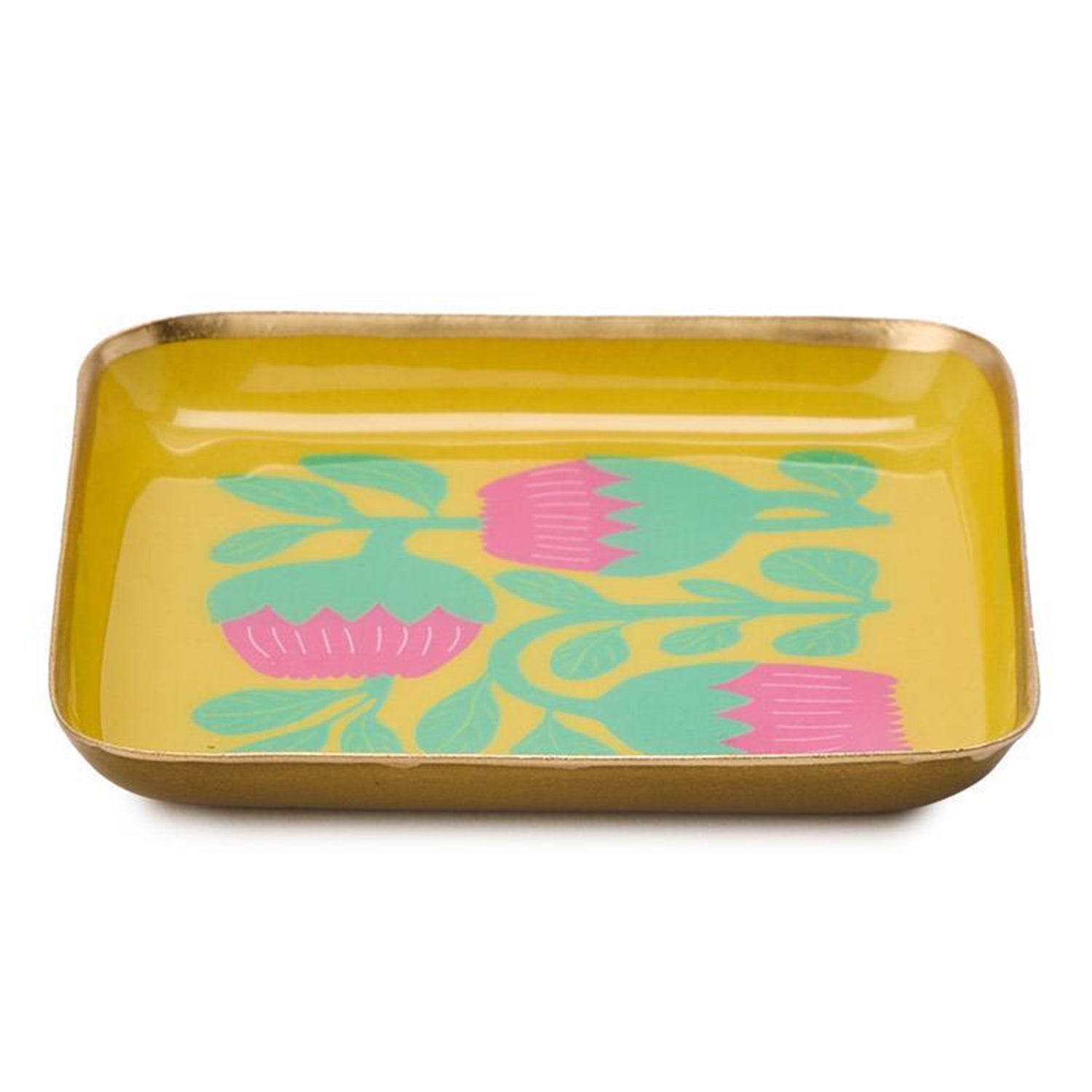 Petal Pop Metal Trinket/Desk Tray Set of 4