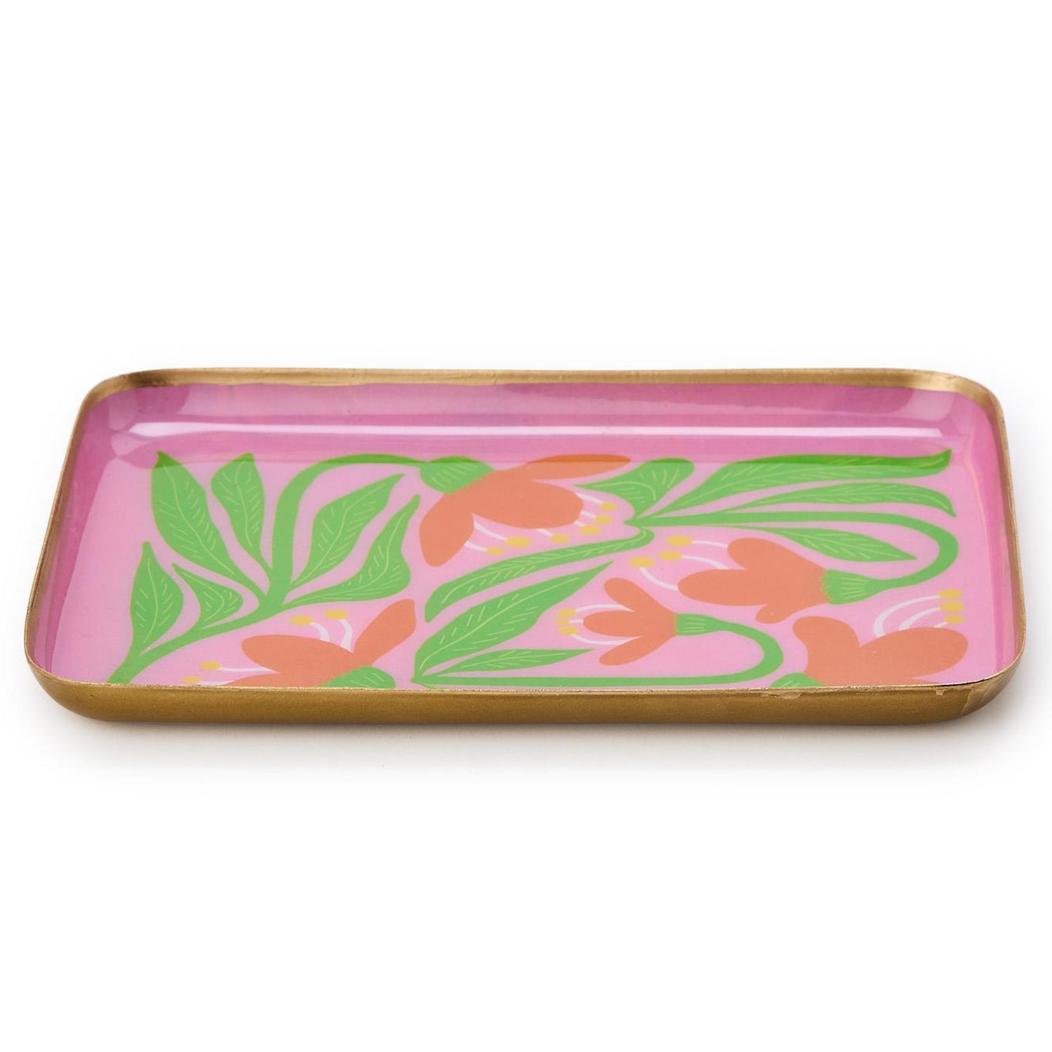 Petal Pop Metal Trinket/Desk Tray Set of 4