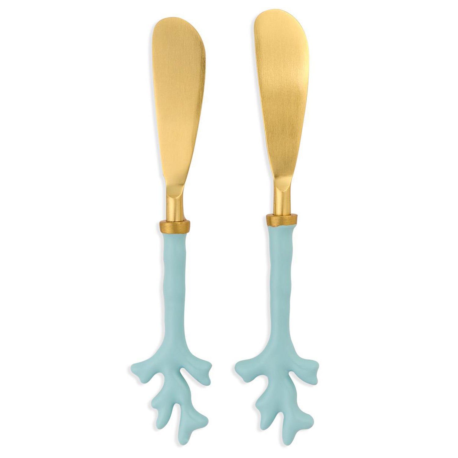 Seafoam Coral Spreaders on Gift Card Set of 2