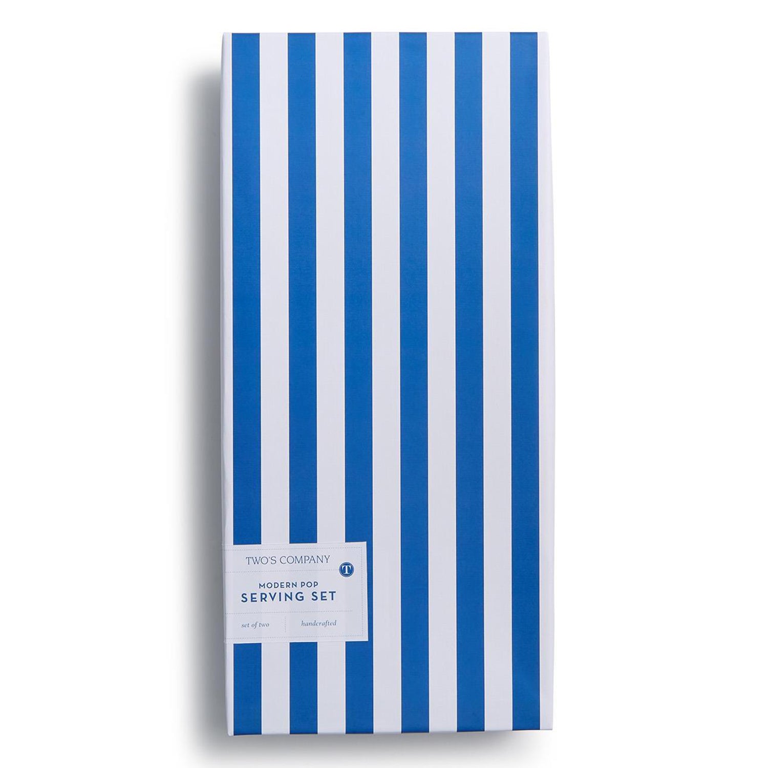 Modern Pop Blue and White Salad Serving Set of 2