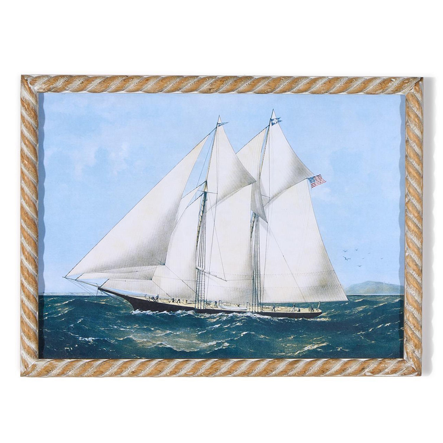 Framed Ship Wall Art Set of 4