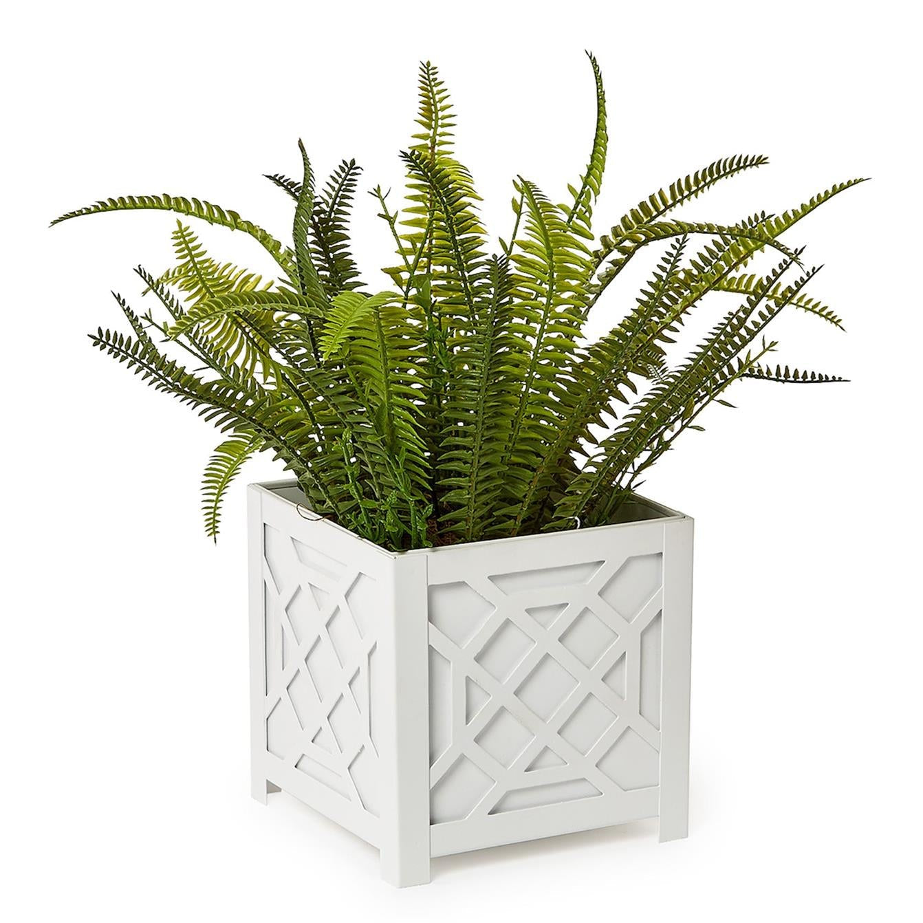 Laser Fretwork Square Metal Planter Set of 3
